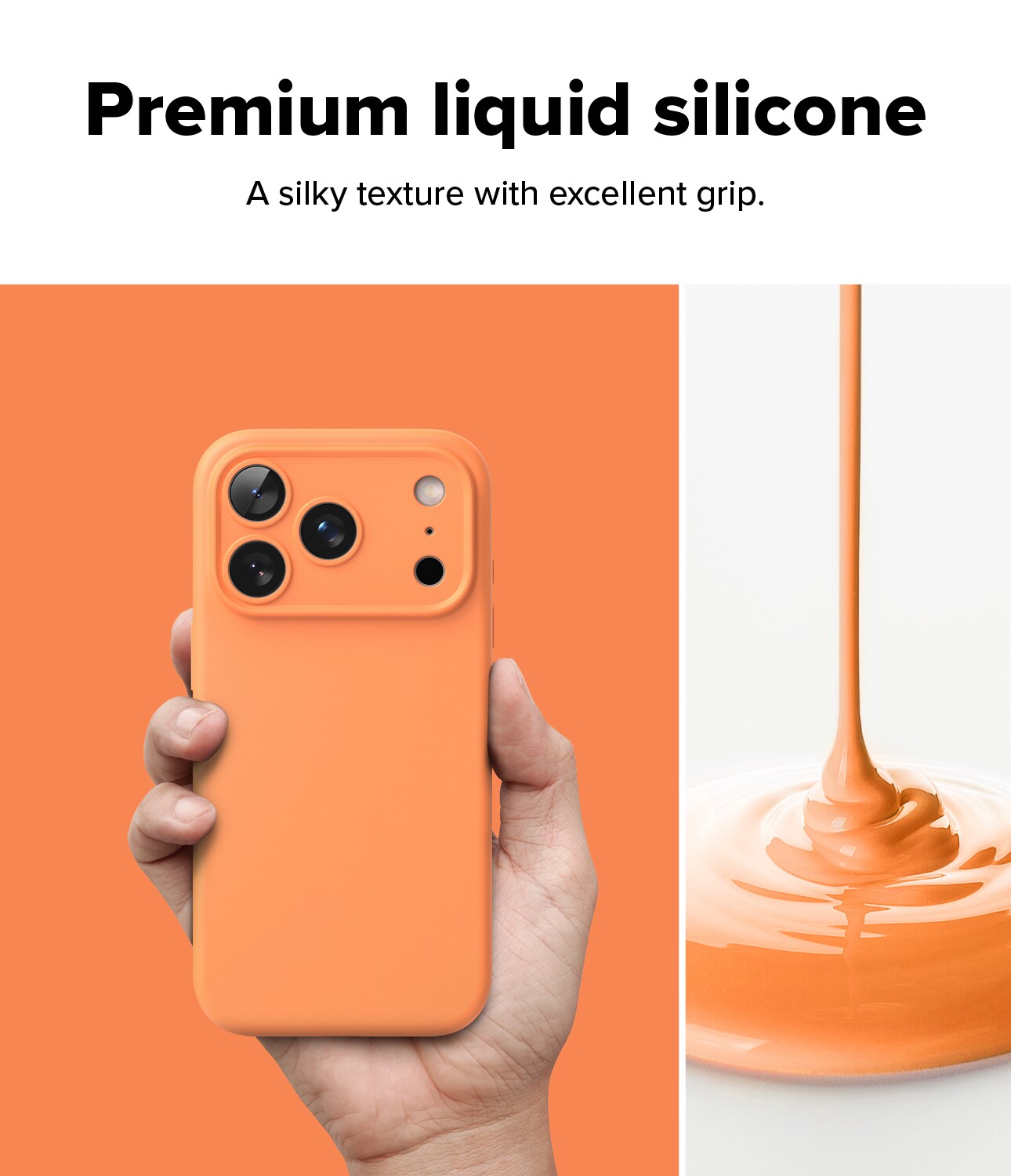 iPhone 17 Pro MagSafe silikonecover, Tangerine