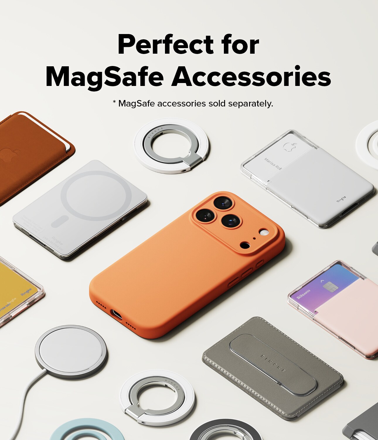 iPhone 17 Pro MagSafe silikonecover, Tangerine