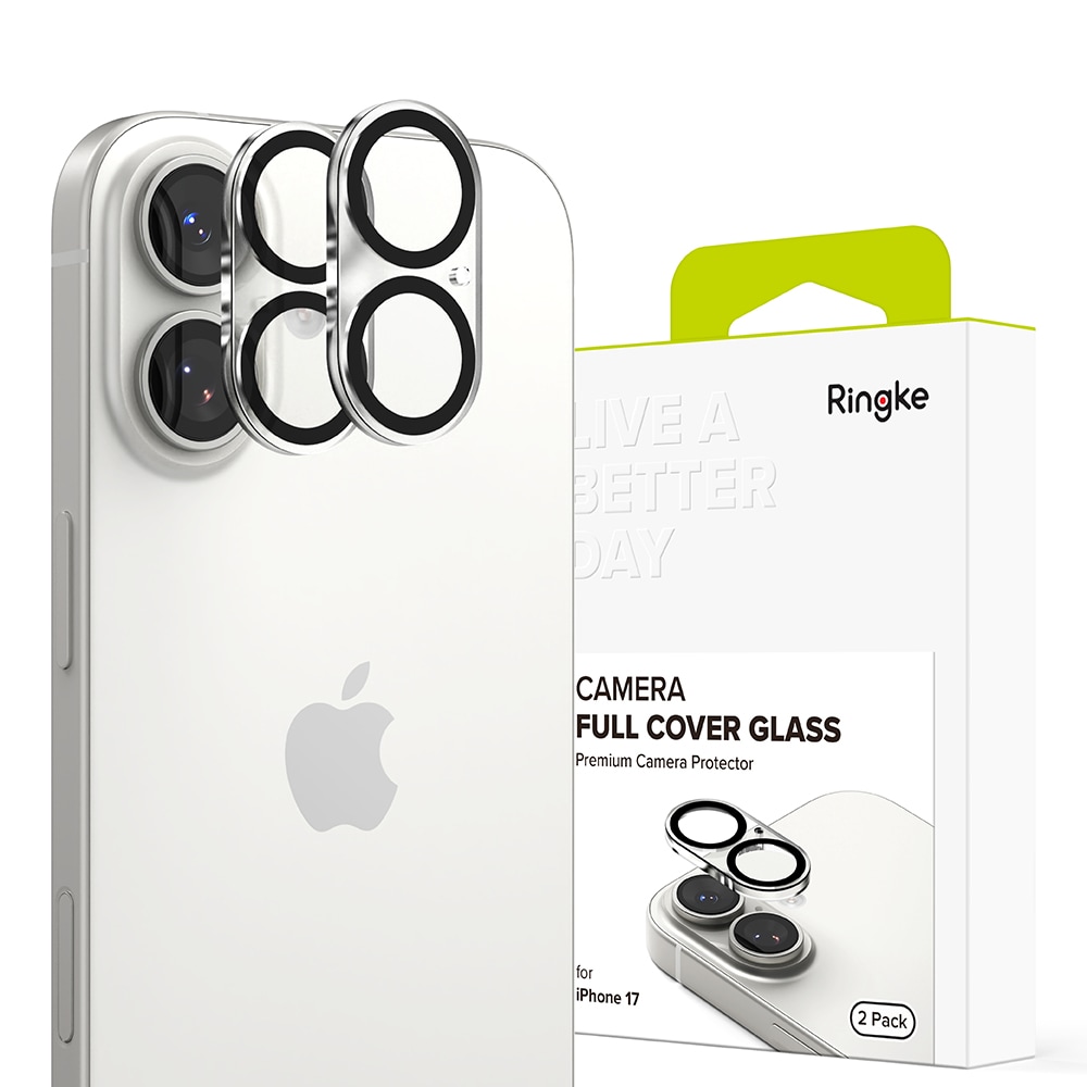 iPhone 17 Kamerabeskyttelse i glas (2-pak)