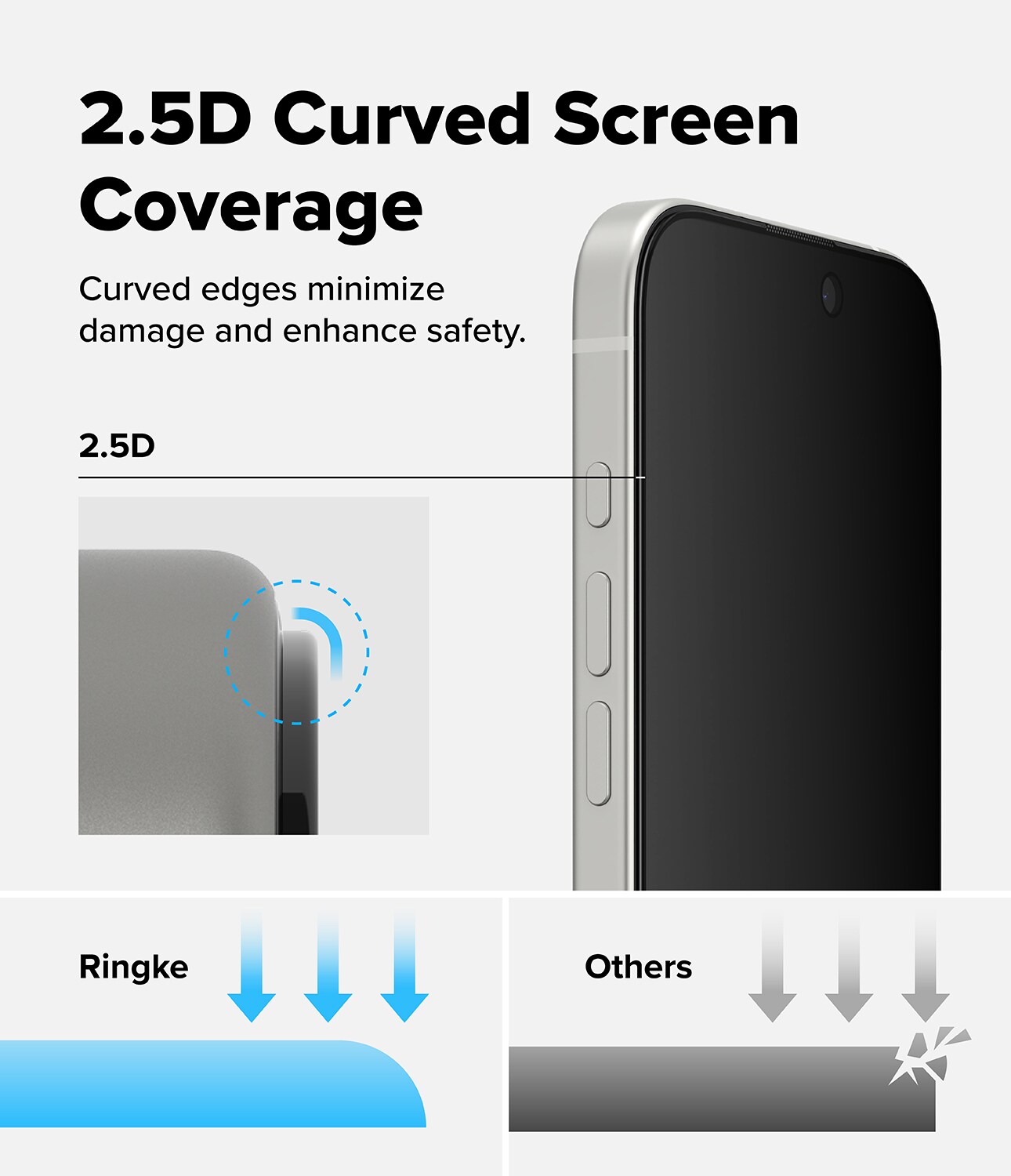 iPhone 17 Anti-spy skærmbeskytter i glas med monteringsramme (2-pak)