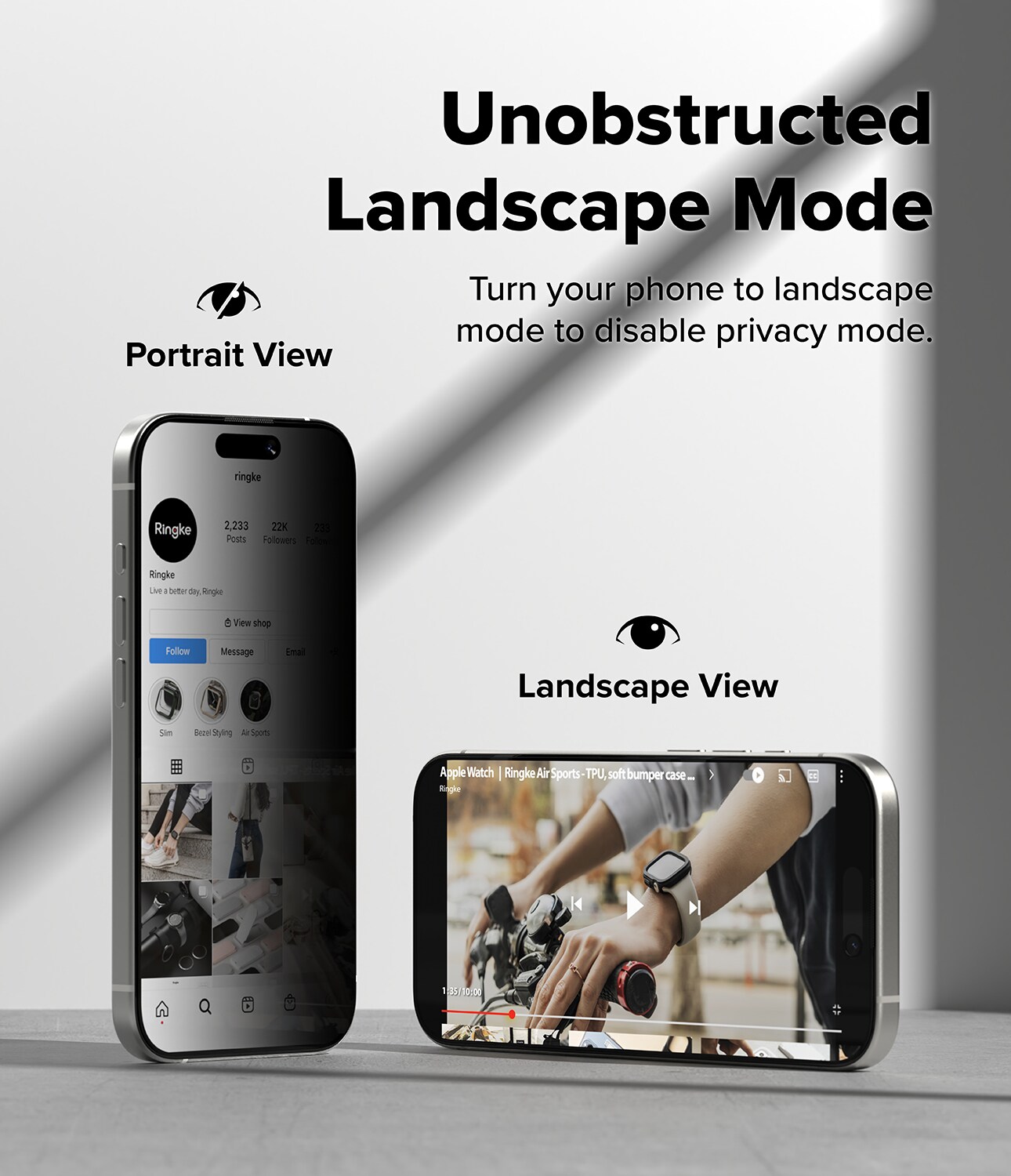 iPhone 17 Anti-spy skærmbeskytter i glas med monteringsramme (2-pak)