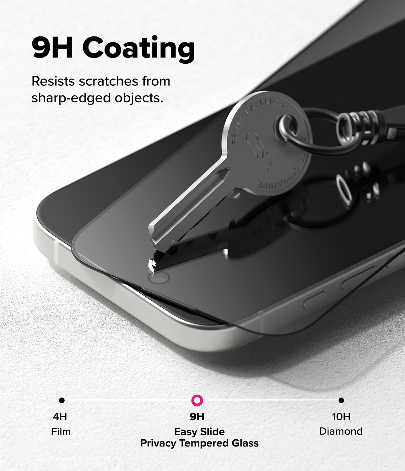 iPhone 17 Anti-spy skærmbeskytter i glas med monteringsramme (2-pak)