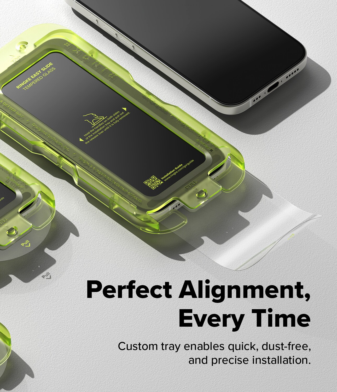 iPhone 17 Skærmbeskytter i glas med monteringsramme (2-pak)