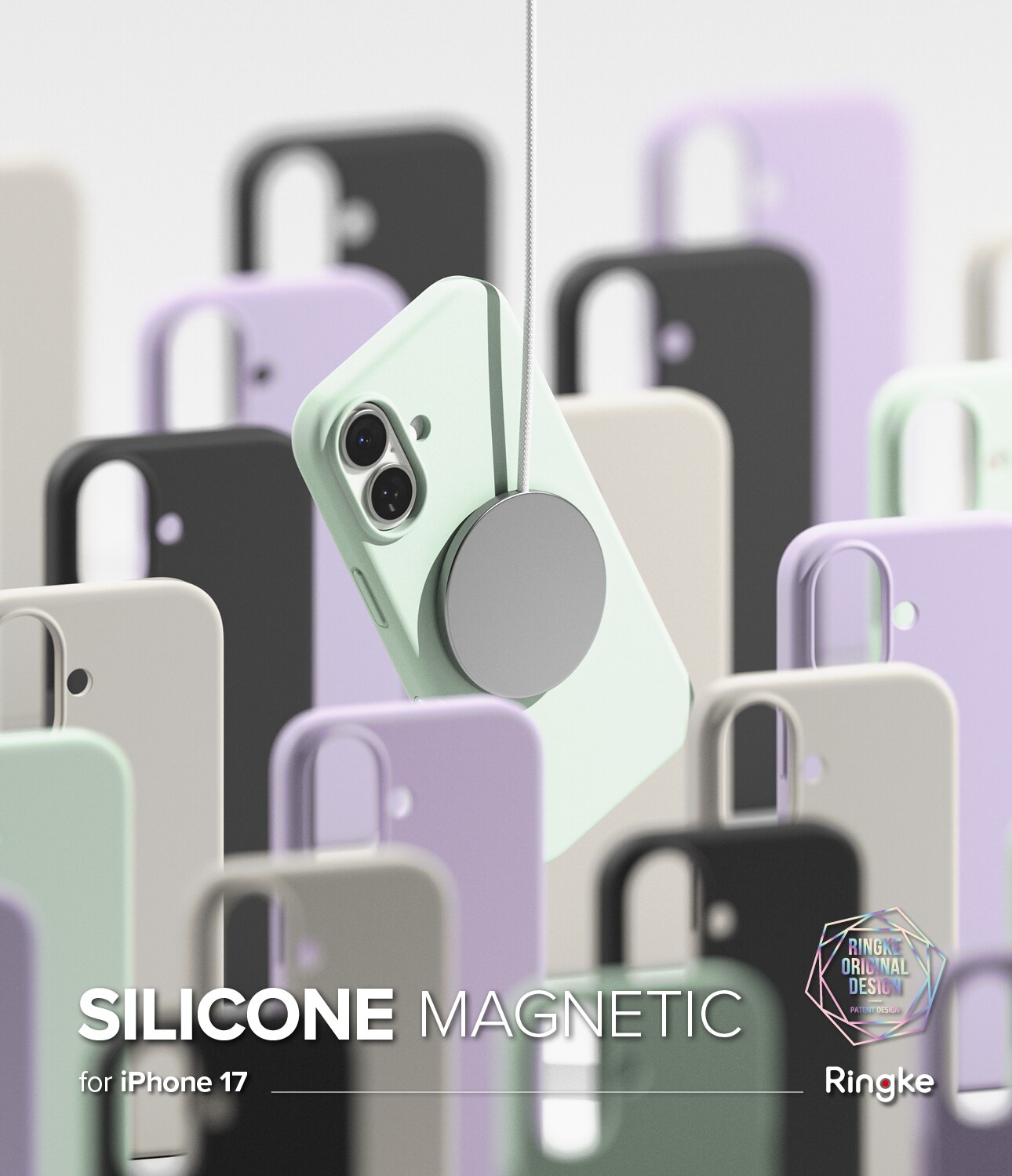 iPhone 17 MagSafe silikonecover, Black