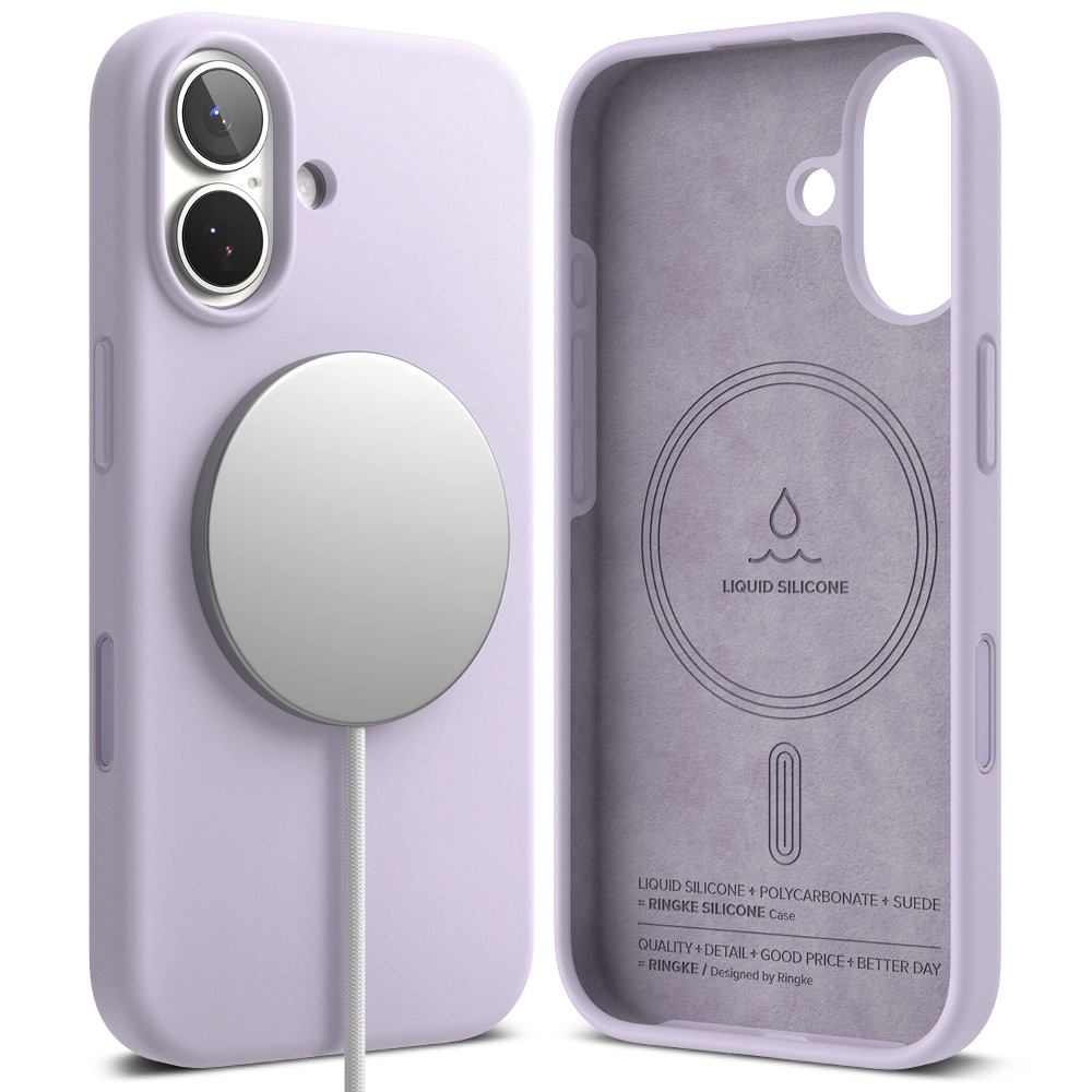 iPhone 17 MagSafe silikonecover, Light Purple