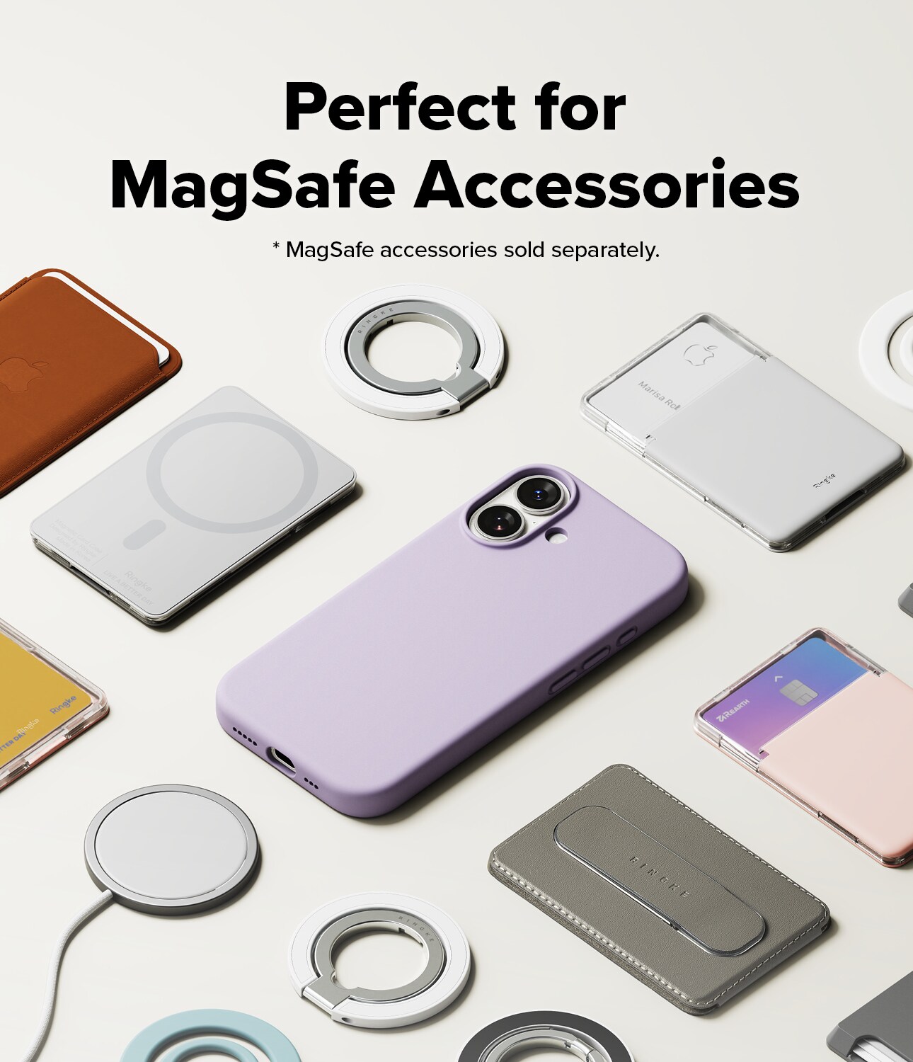 iPhone 17 MagSafe silikonecover, Light Purple