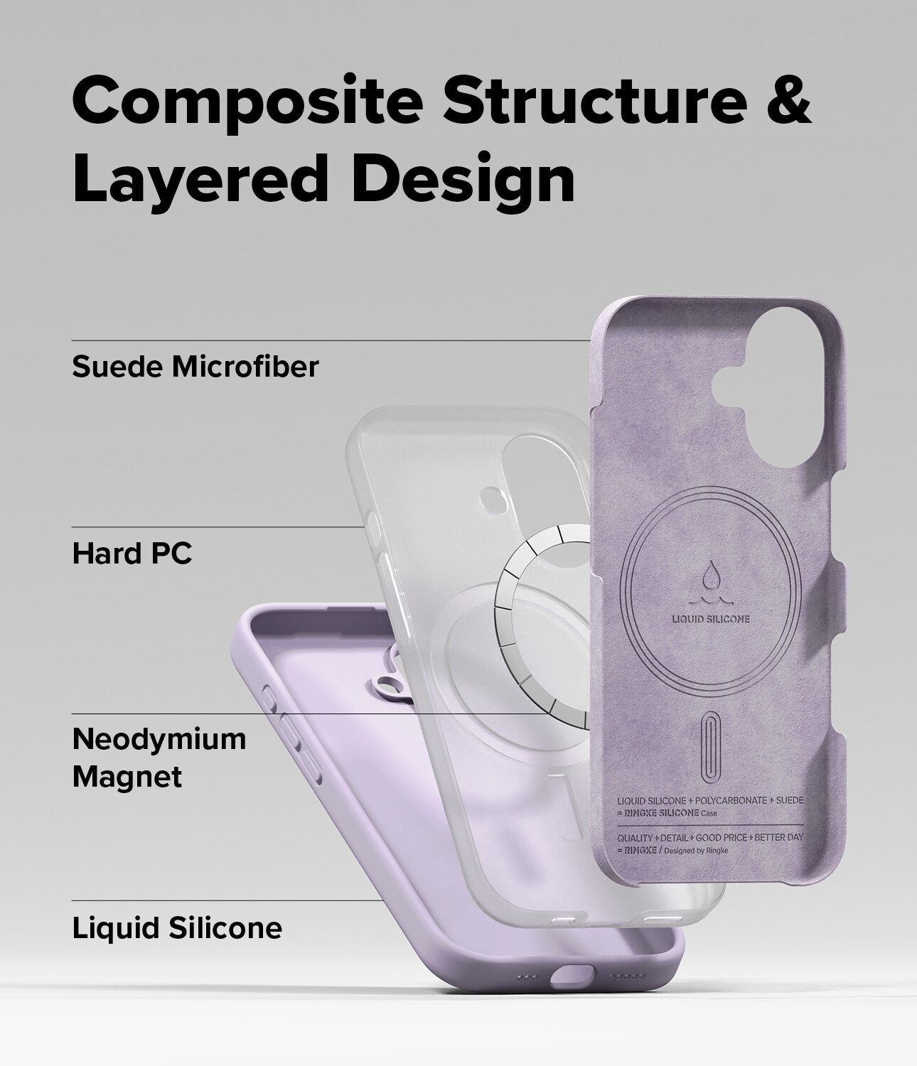 iPhone 17 MagSafe silikonecover, Light Purple