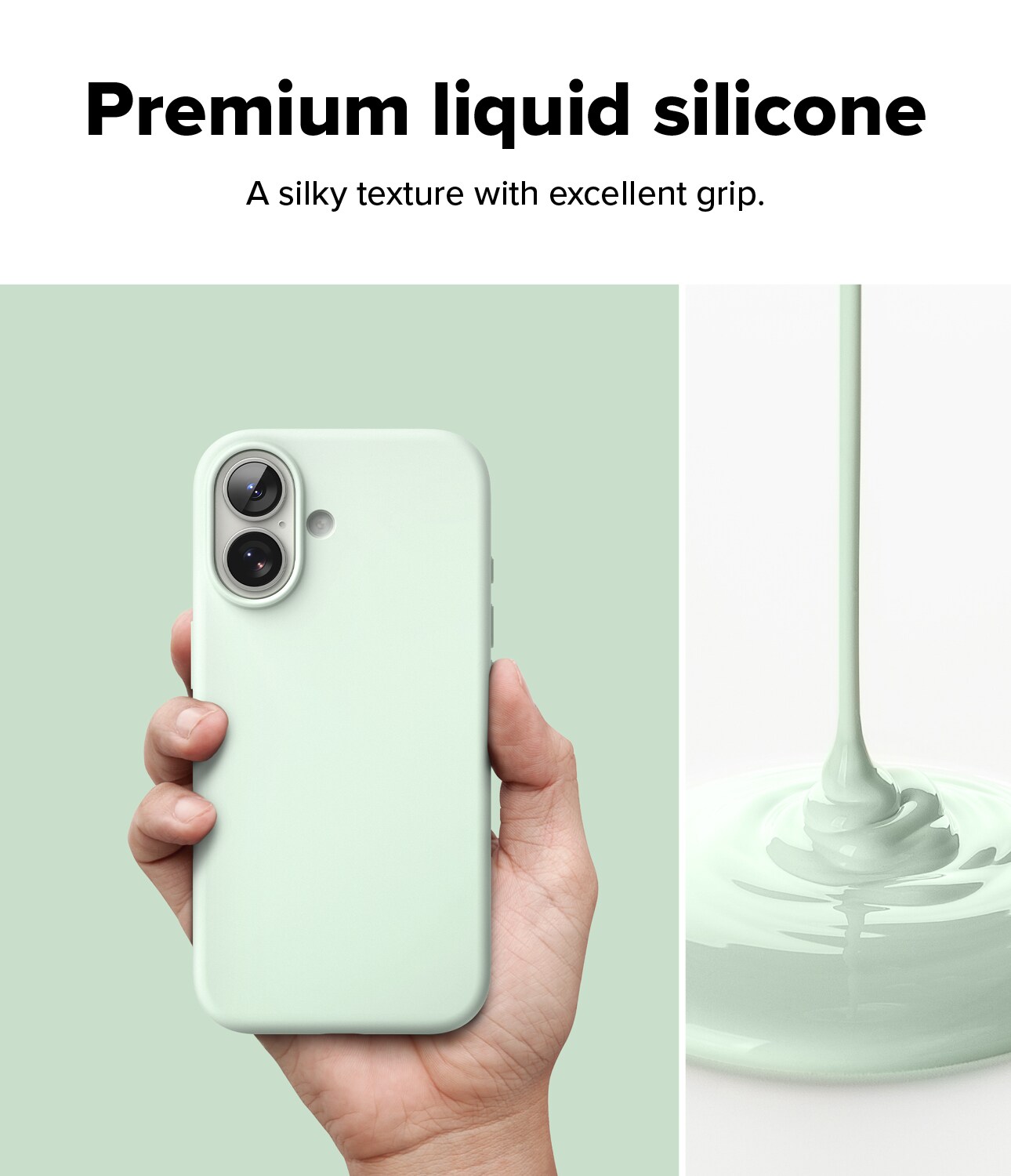 iPhone 17 MagSafe silikonecover, Soft Mint