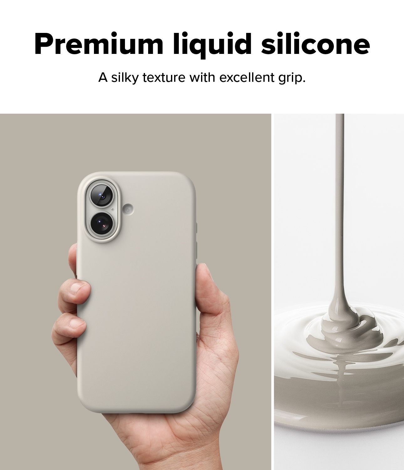 iPhone 17 MagSafe silikonecover, Stone