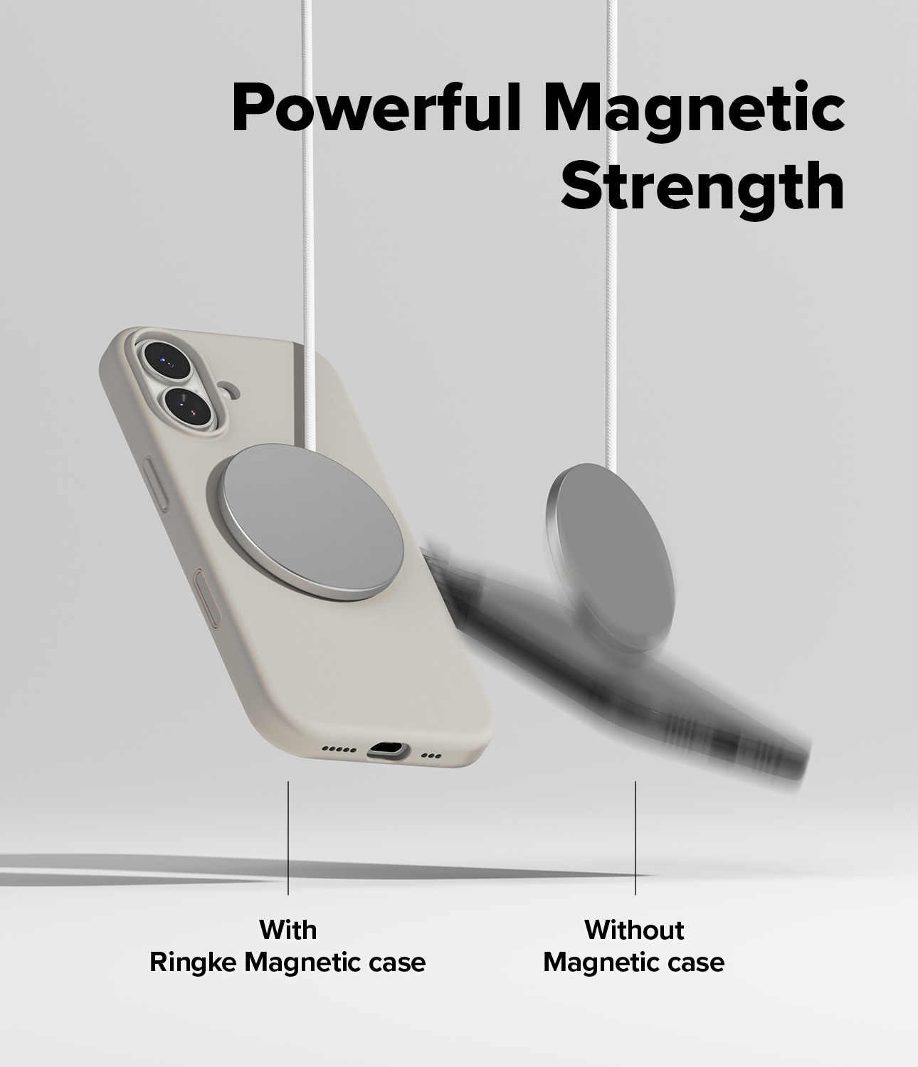 iPhone 17 MagSafe silikonecover, Stone