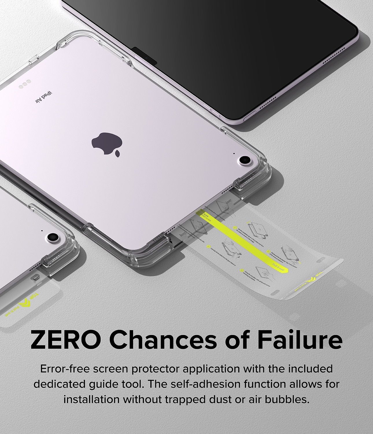 Apple iPad Air 13 2nd Gen (2025) Skærmbeskytter i glas med monteringsramme