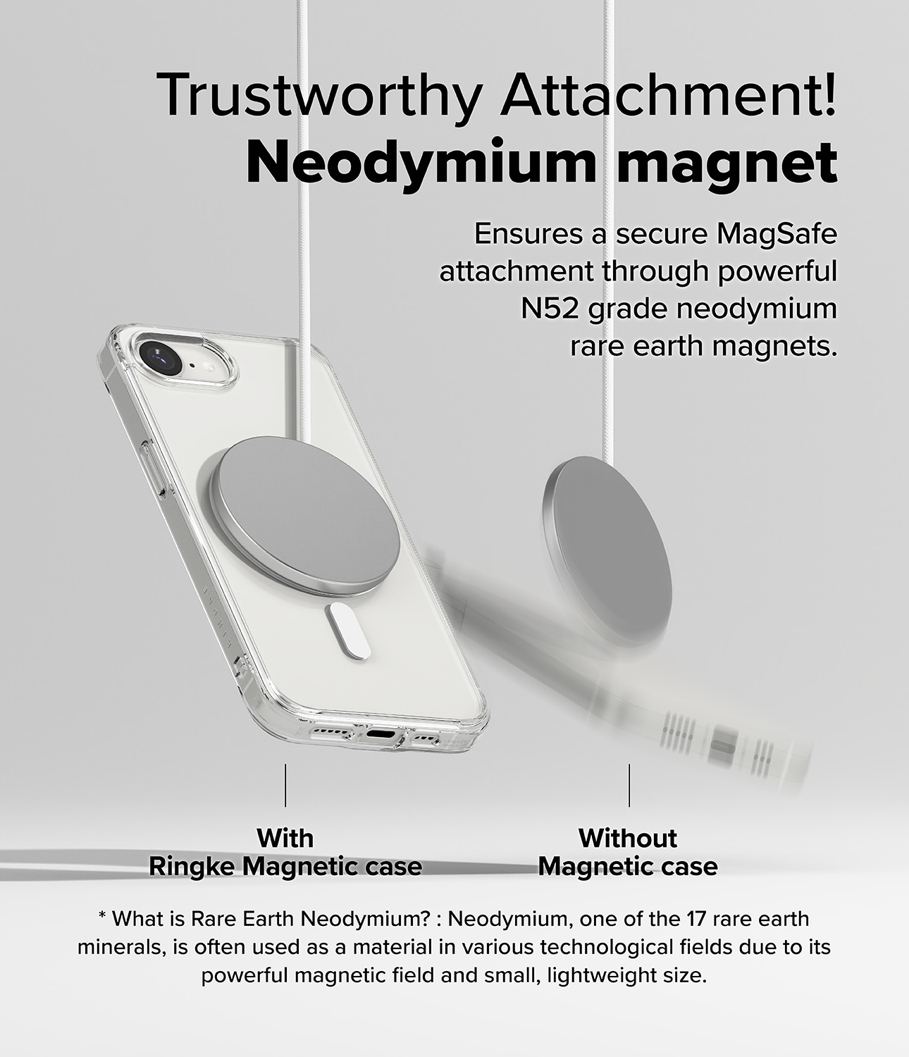 iPhone 16e Fusion MagSafe cover, Gennemsigtig