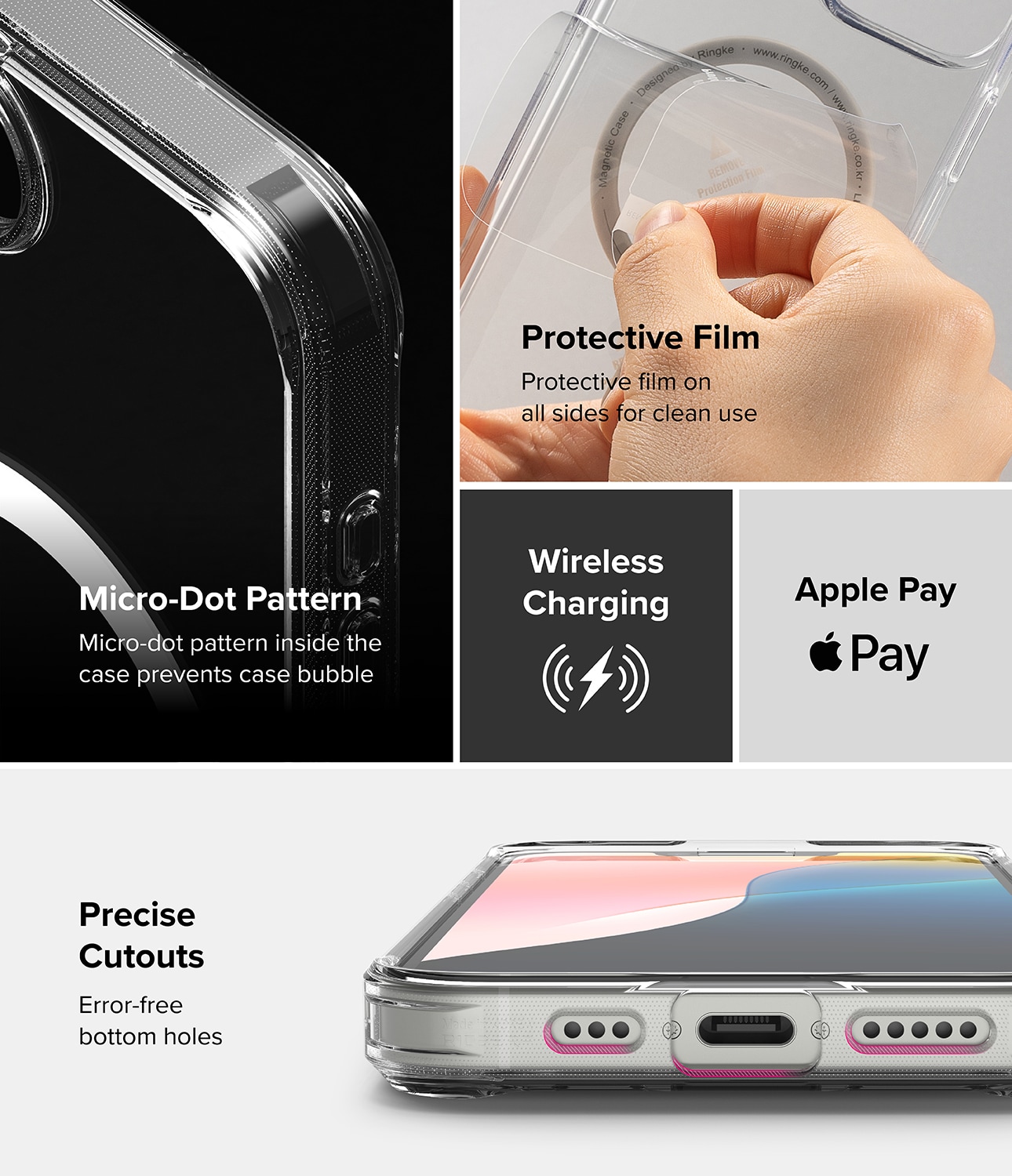 iPhone 16e Fusion MagSafe cover, Gennemsigtig