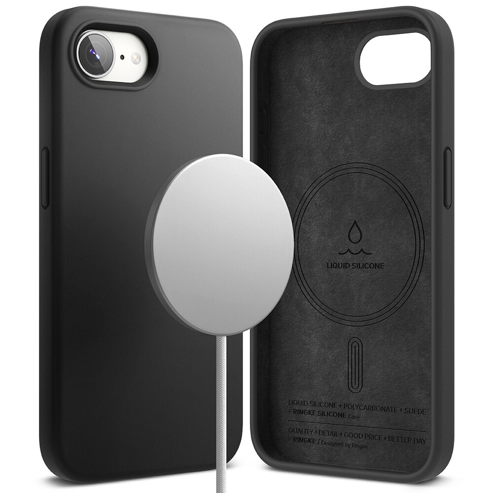 iPhone 16e MagSafe silikonecover, Black
