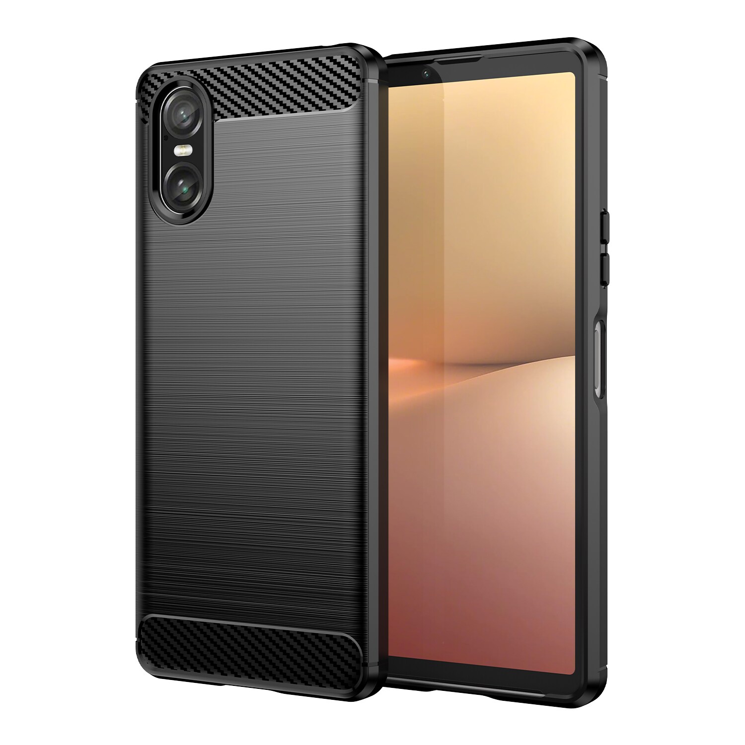 Sony Xperia 10 VI TPU-cover Brushed, Sort