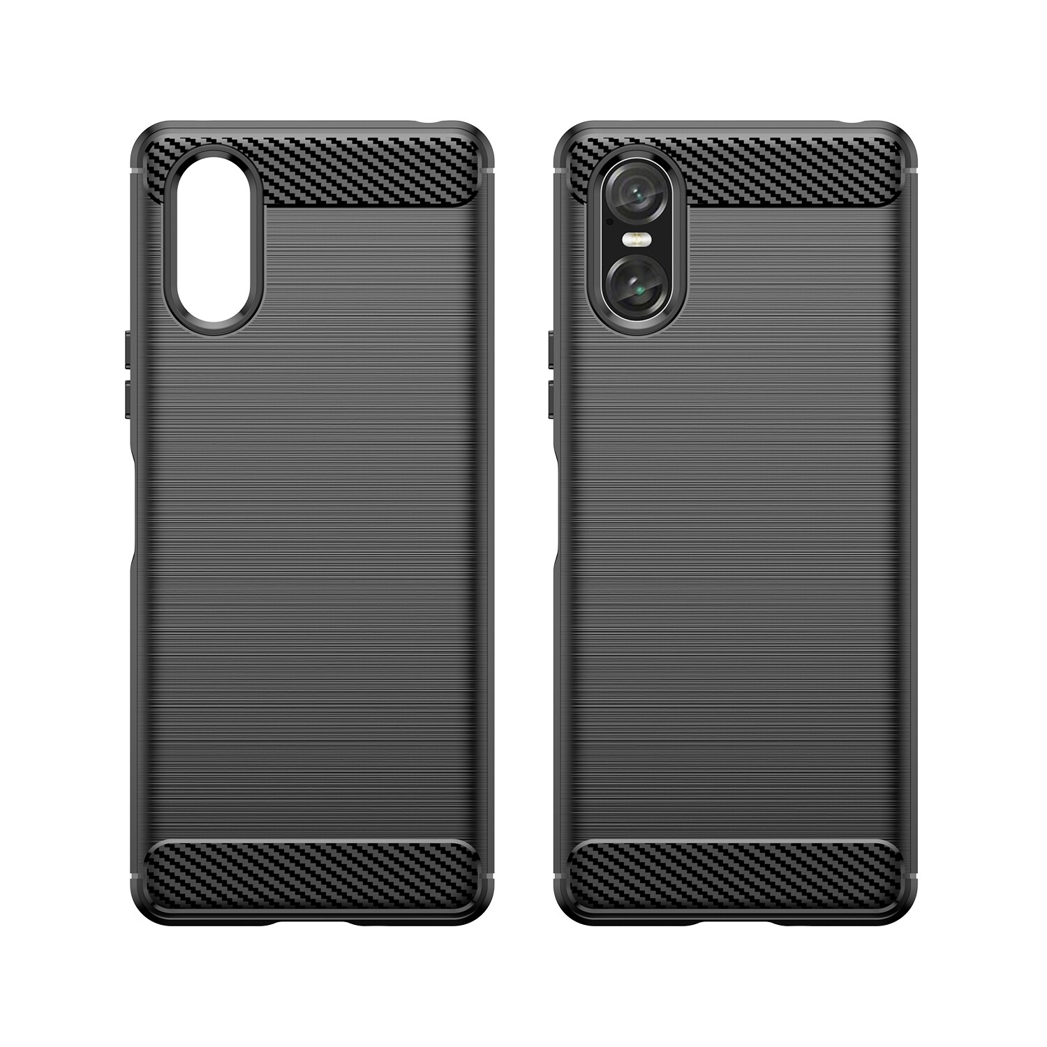 Sony Xperia 10 VI TPU-cover Brushed, Sort