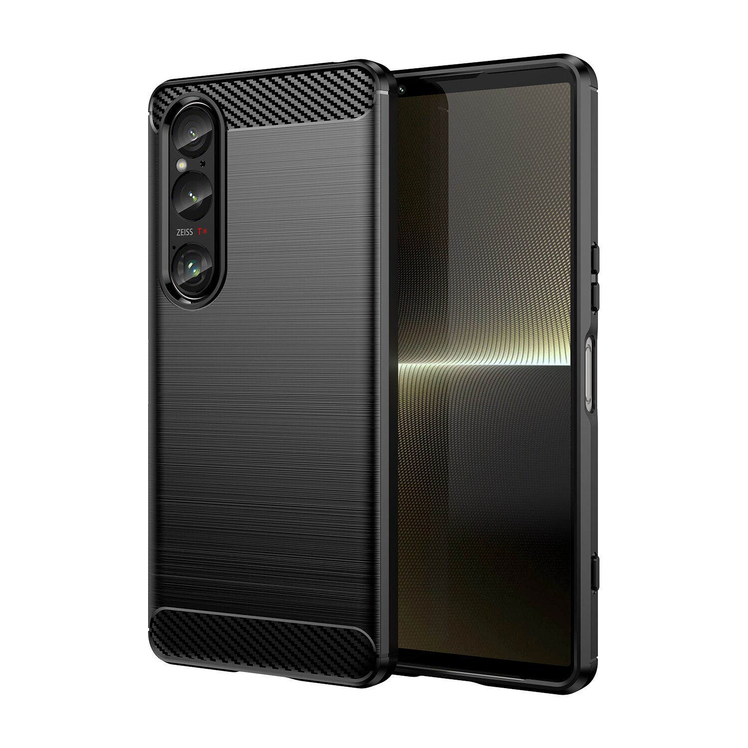 Sony Xperia 10 VII TPU-cover Brushed, Sort