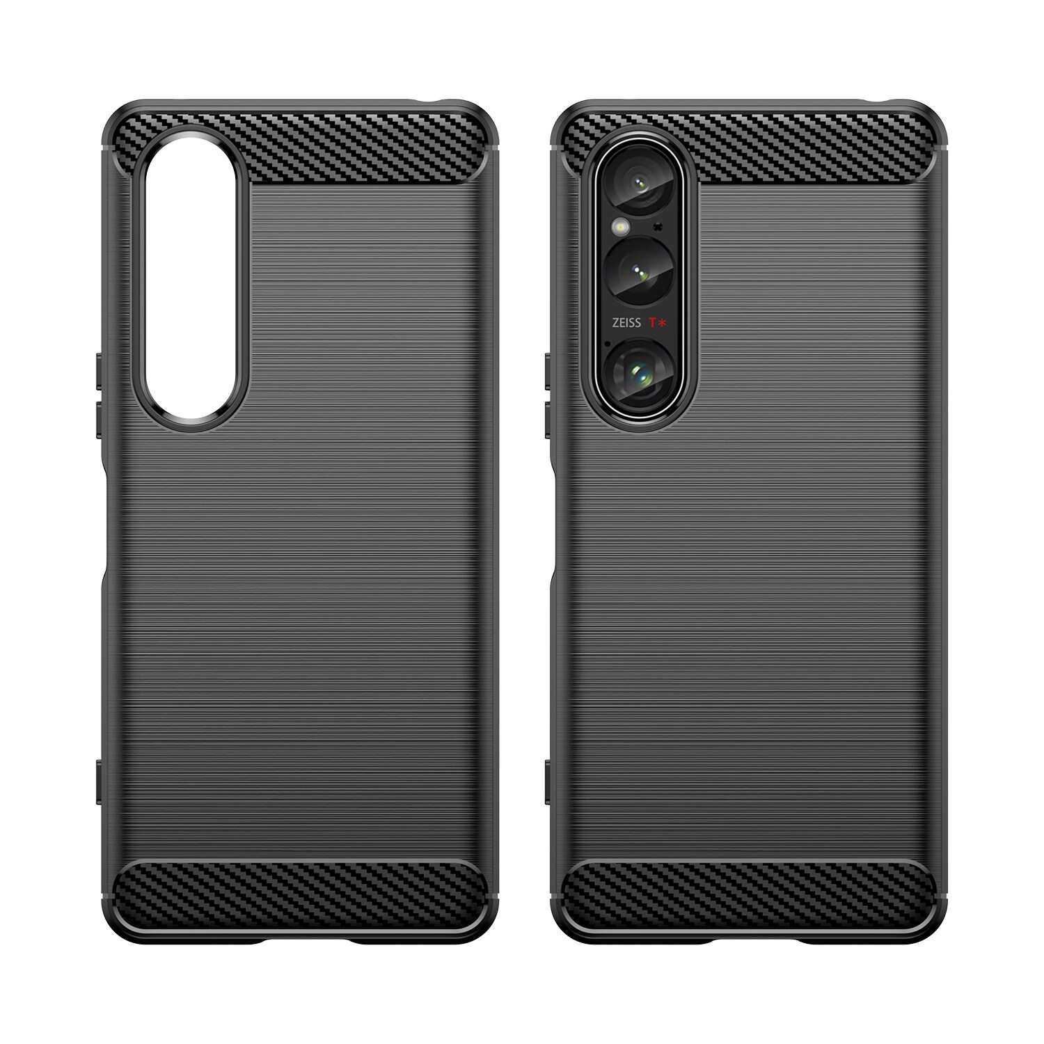 Sony Xperia 1 VI TPU-cover Brushed, Sort
