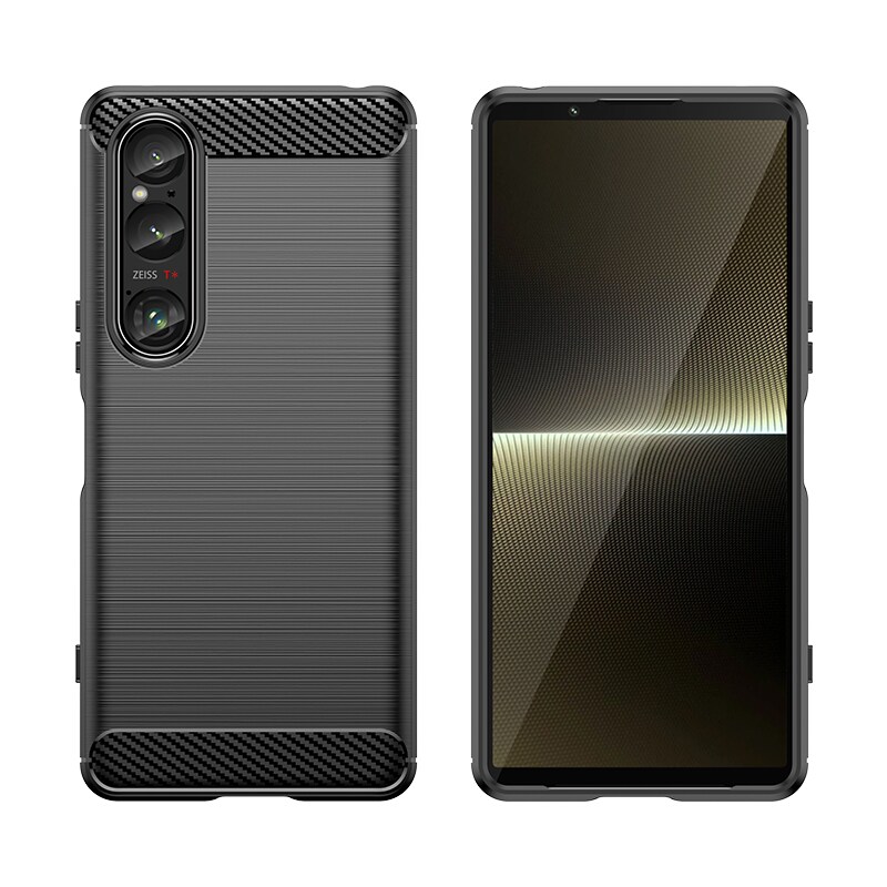 Sony Xperia 10 VII TPU-cover Brushed, Sort