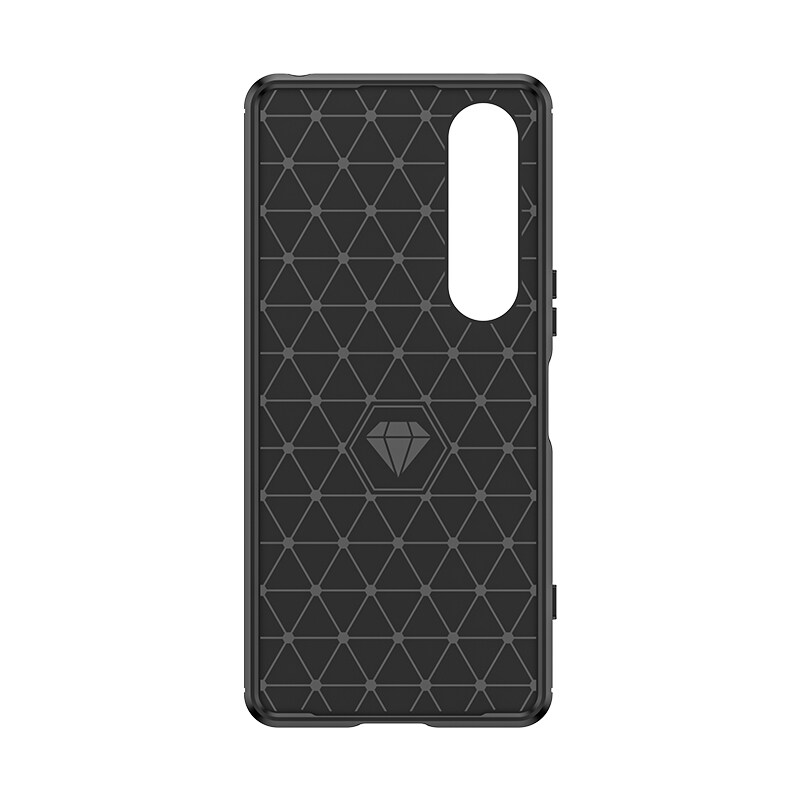 Sony Xperia 10 VII TPU-cover Brushed, Sort