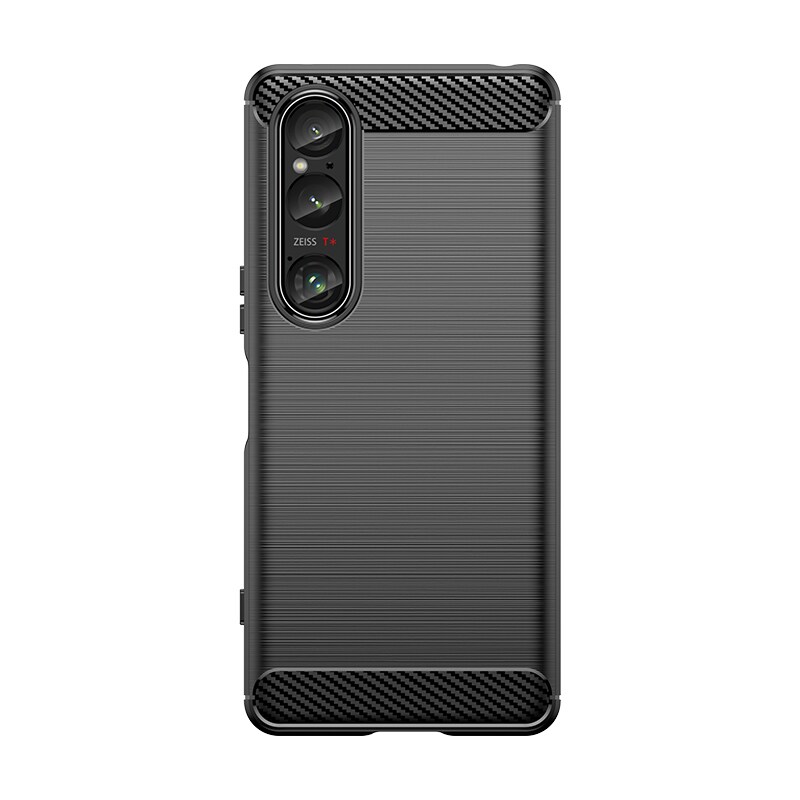 Sony Xperia 1 VI TPU-cover Brushed, Sort