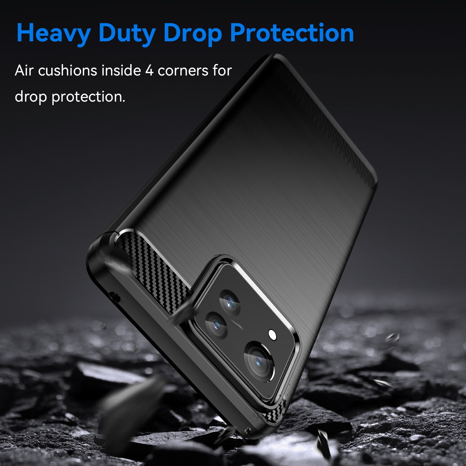 Asus Zenfone 11 Ultra TPU-cover Brushed, Sort