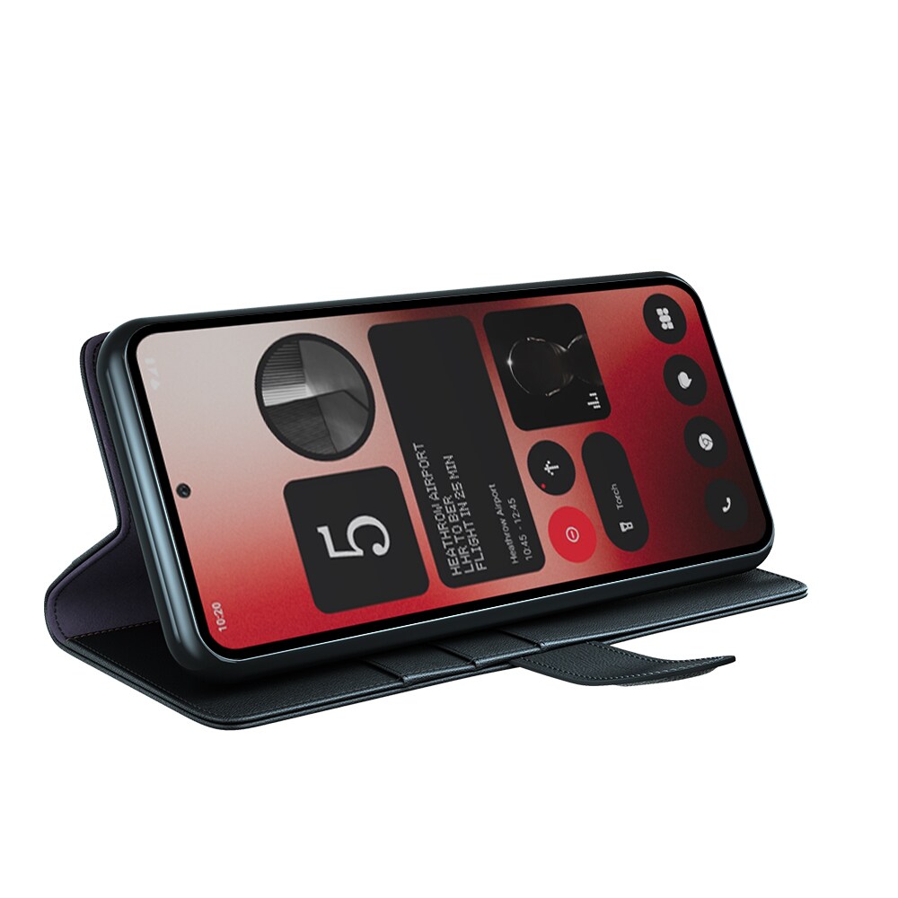 Nothing Phone 2a Slankt mobiletui i ægte læder, Sort