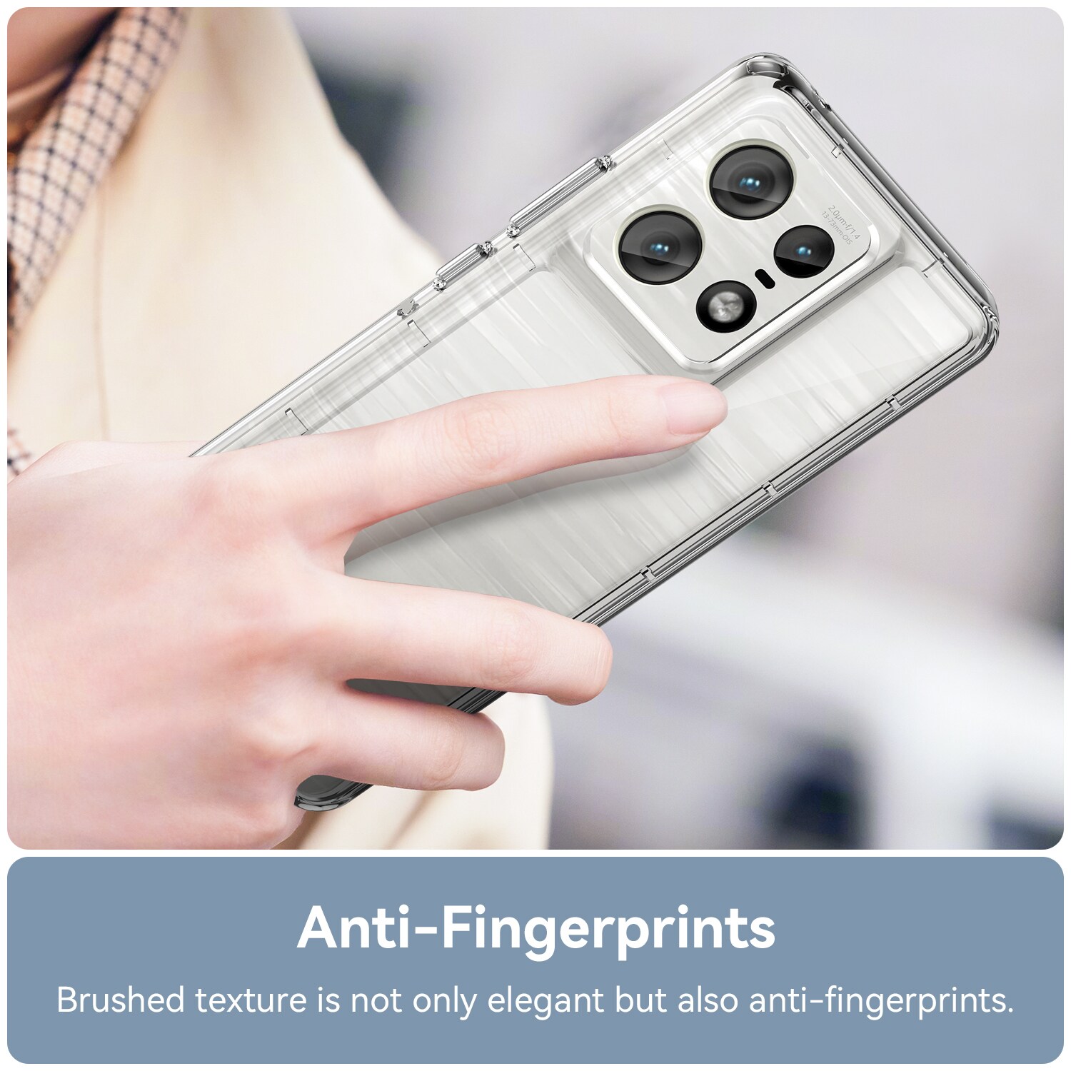 Motorola Edge 50 Pro Crystal Hybrid-cover, Gennemsigtig