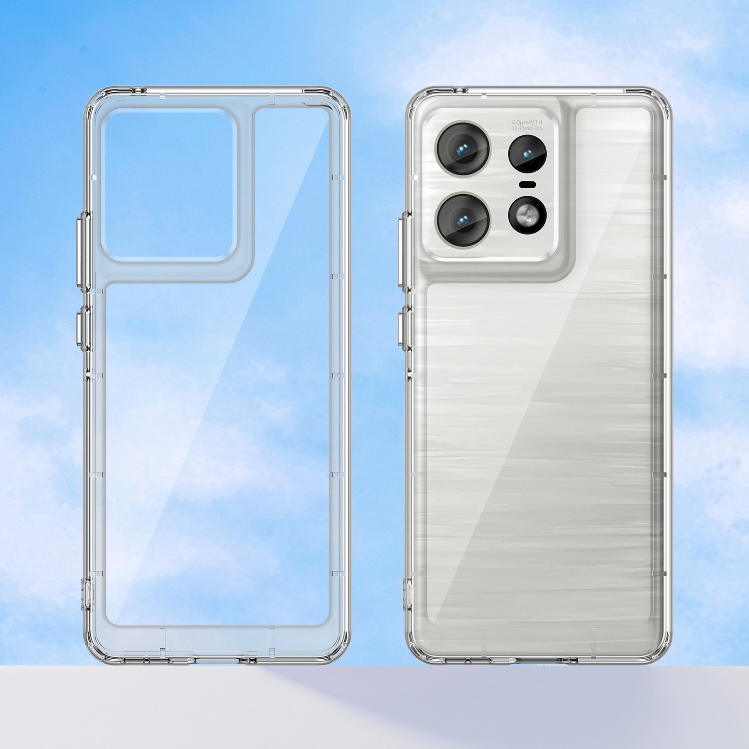 Motorola Edge 50 Pro Crystal Hybrid-cover, Gennemsigtig