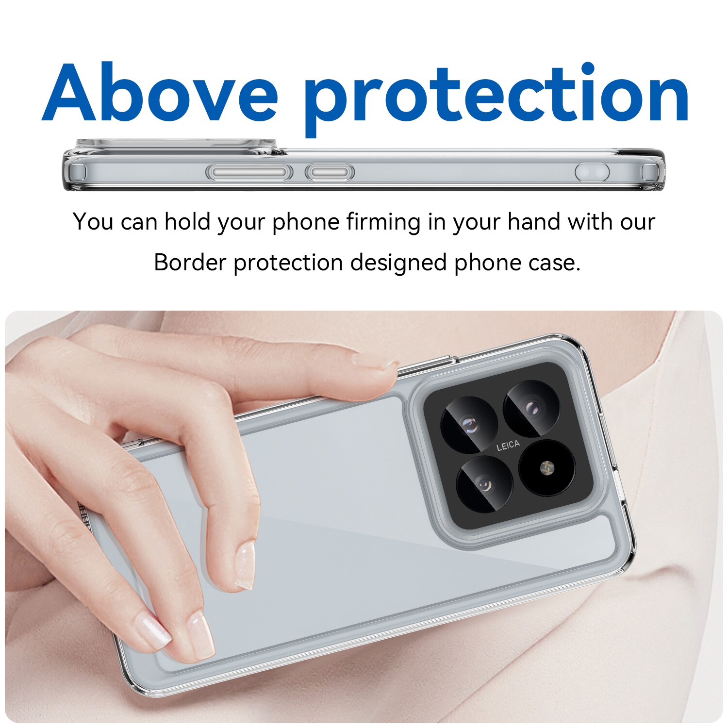 Xiaomi 14 Pro Crystal Hybrid-cover, Gennemsigtig