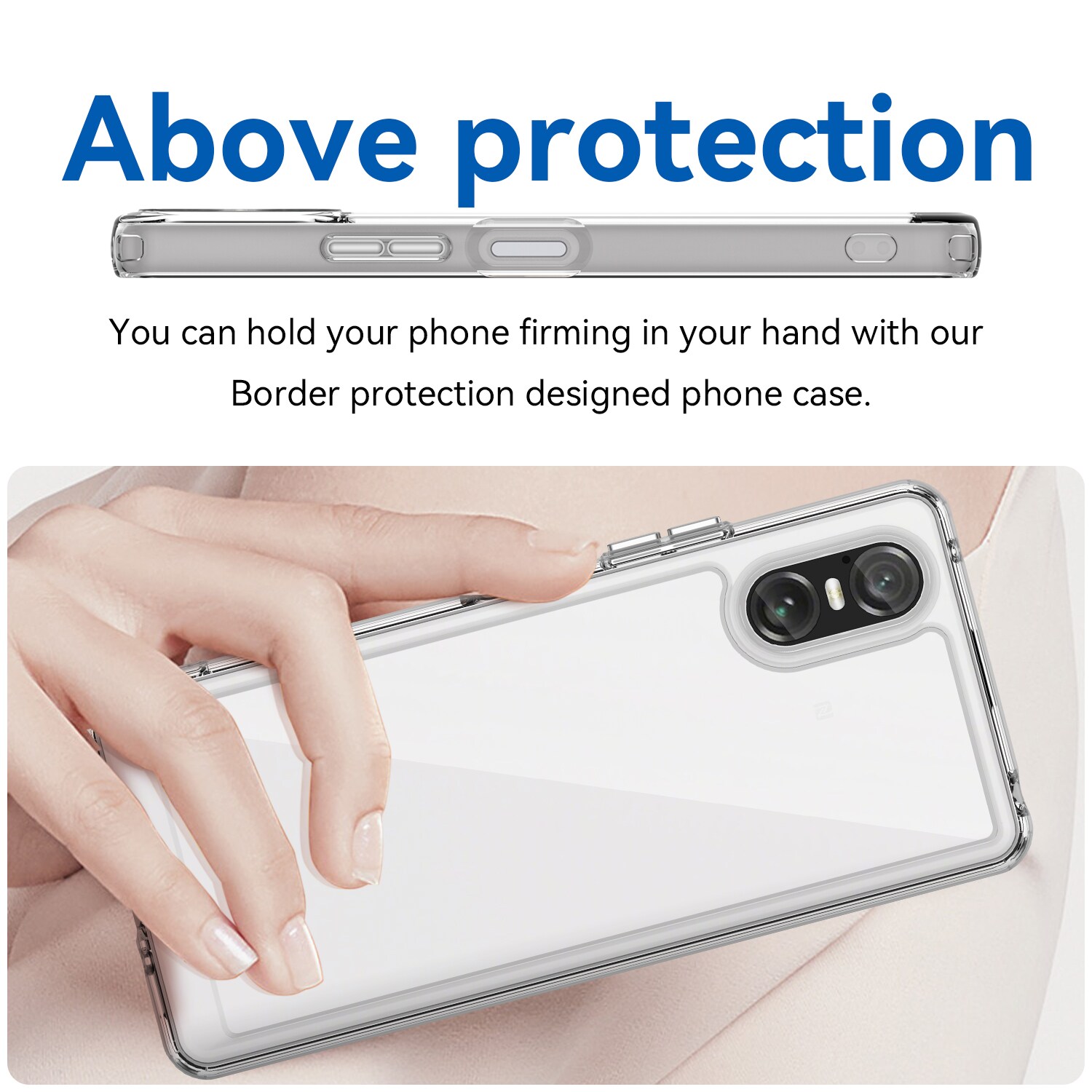 Sony Xperia 10 VI Crystal Hybrid-cover, Gennemsigtig