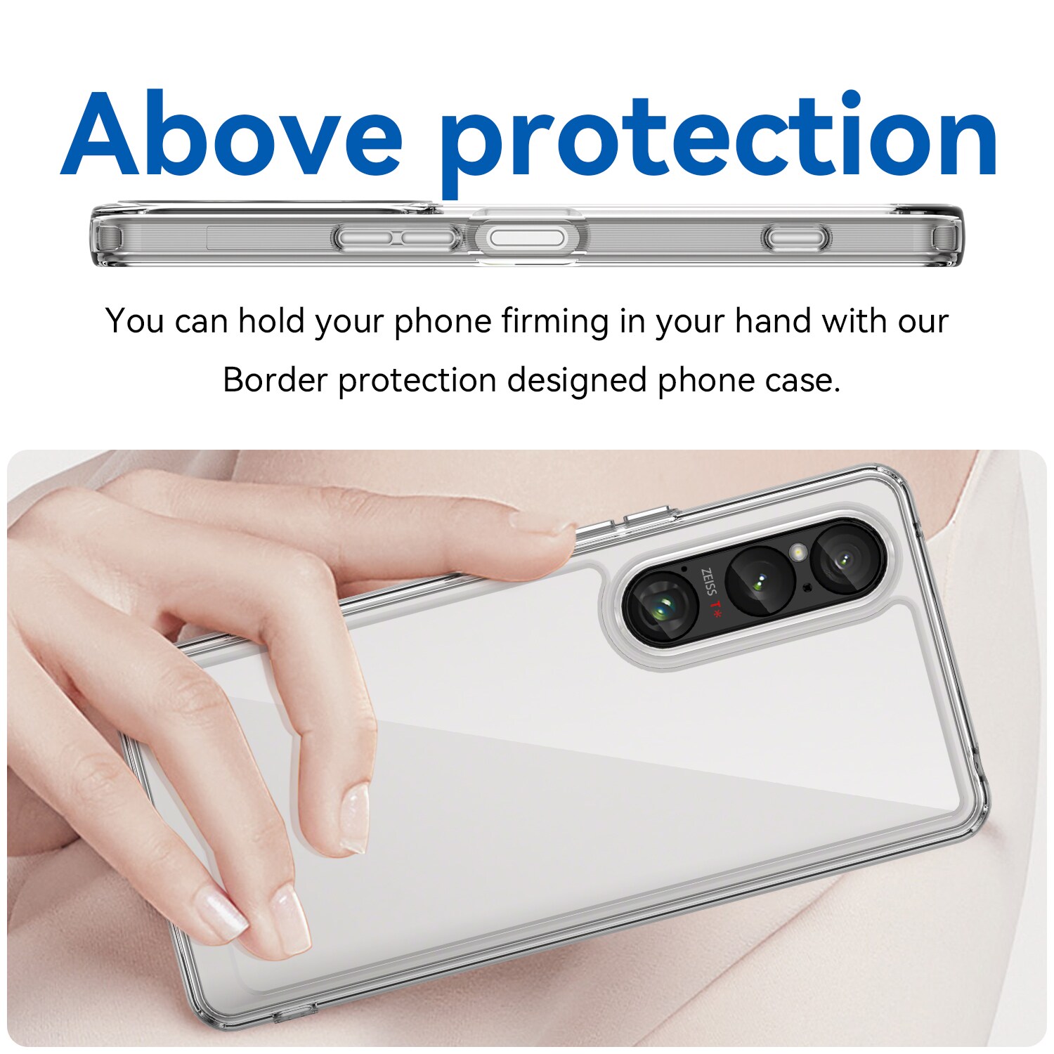 Sony Xperia 1 VI Crystal Hybrid-cover, Gennemsigtig