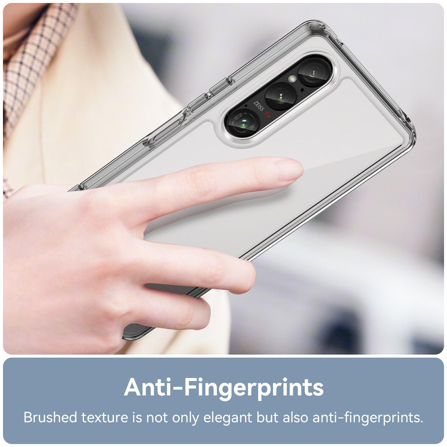 Sony Xperia 1 VI Crystal Hybrid-cover, Gennemsigtig