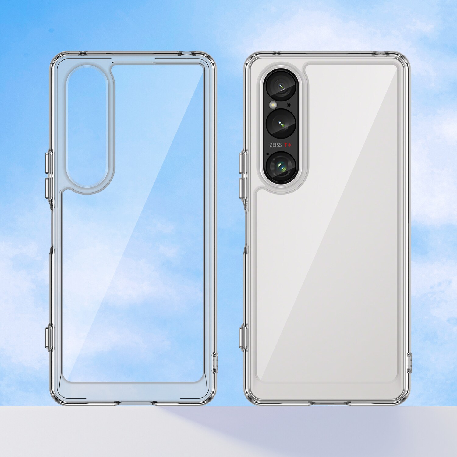 Sony Xperia 1 VI Crystal Hybrid-cover, Gennemsigtig