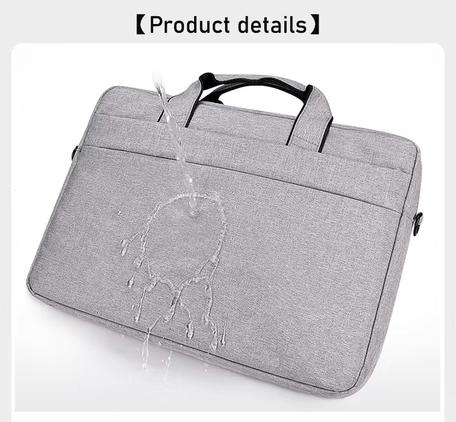 13.3" laptoptaske med skulderrem, Grå