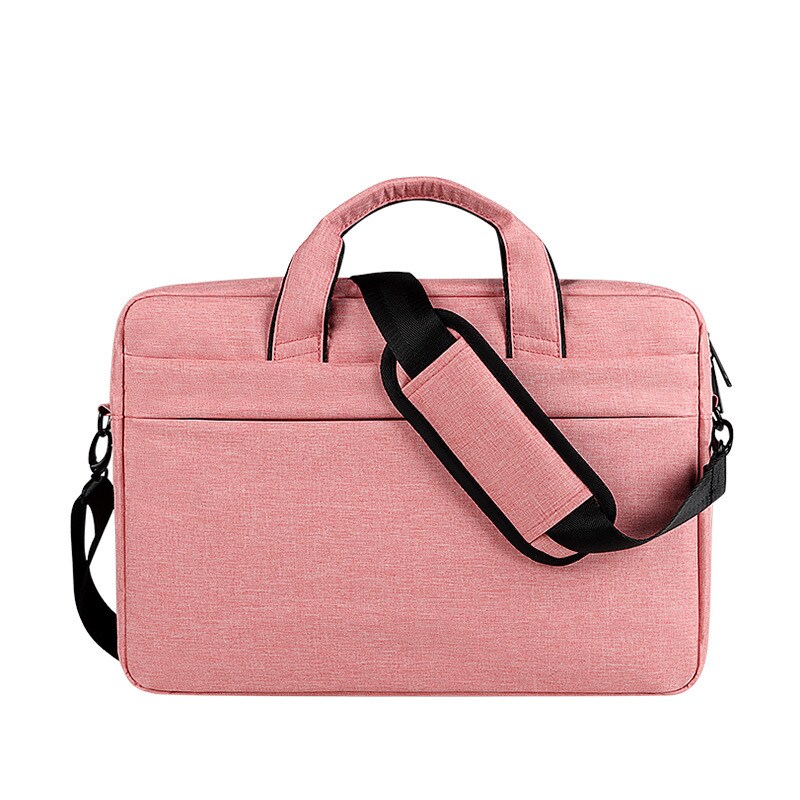 13.3" laptoptaske med skulderrem, Lyserød