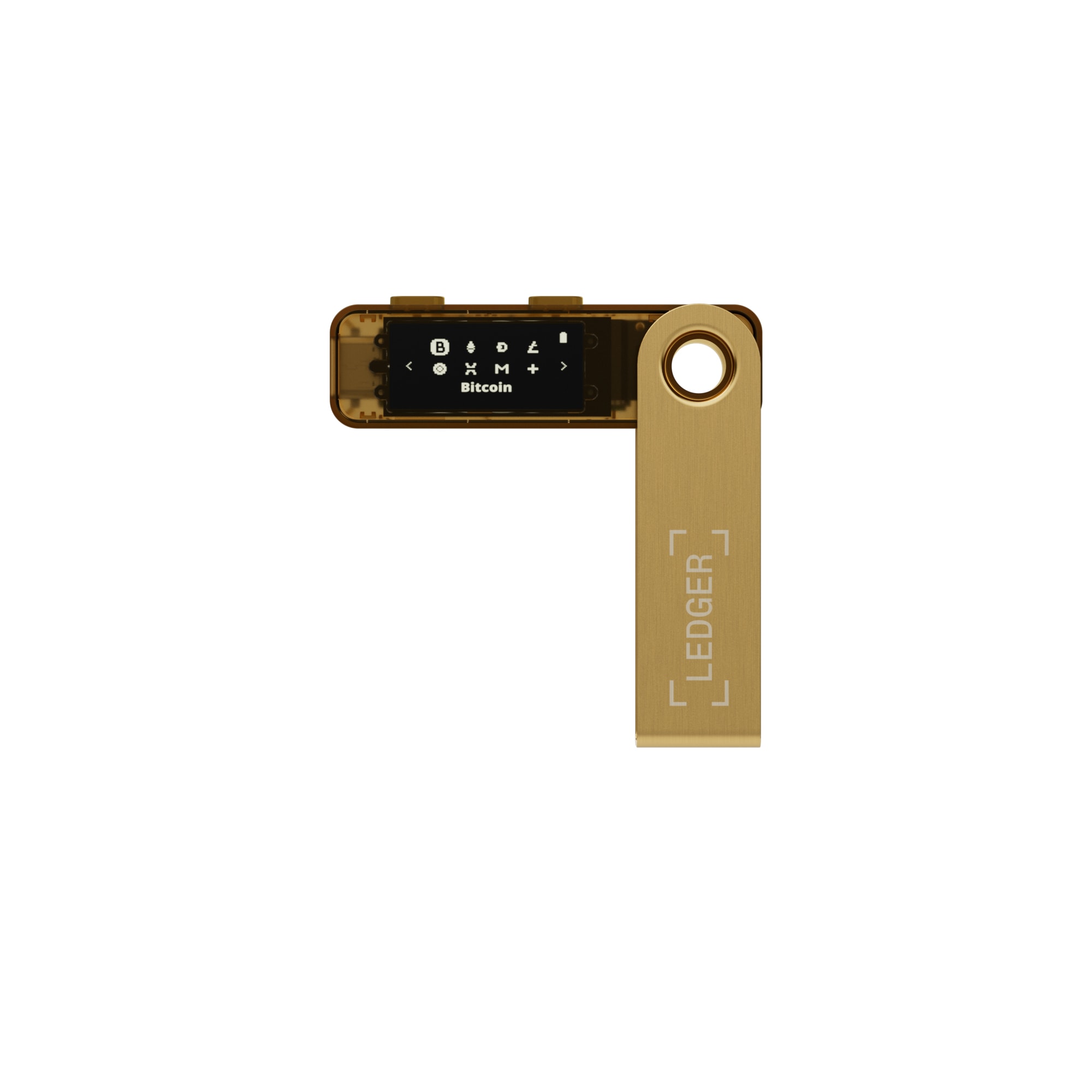 Nano S Plus Krypto hardware pung, Guld