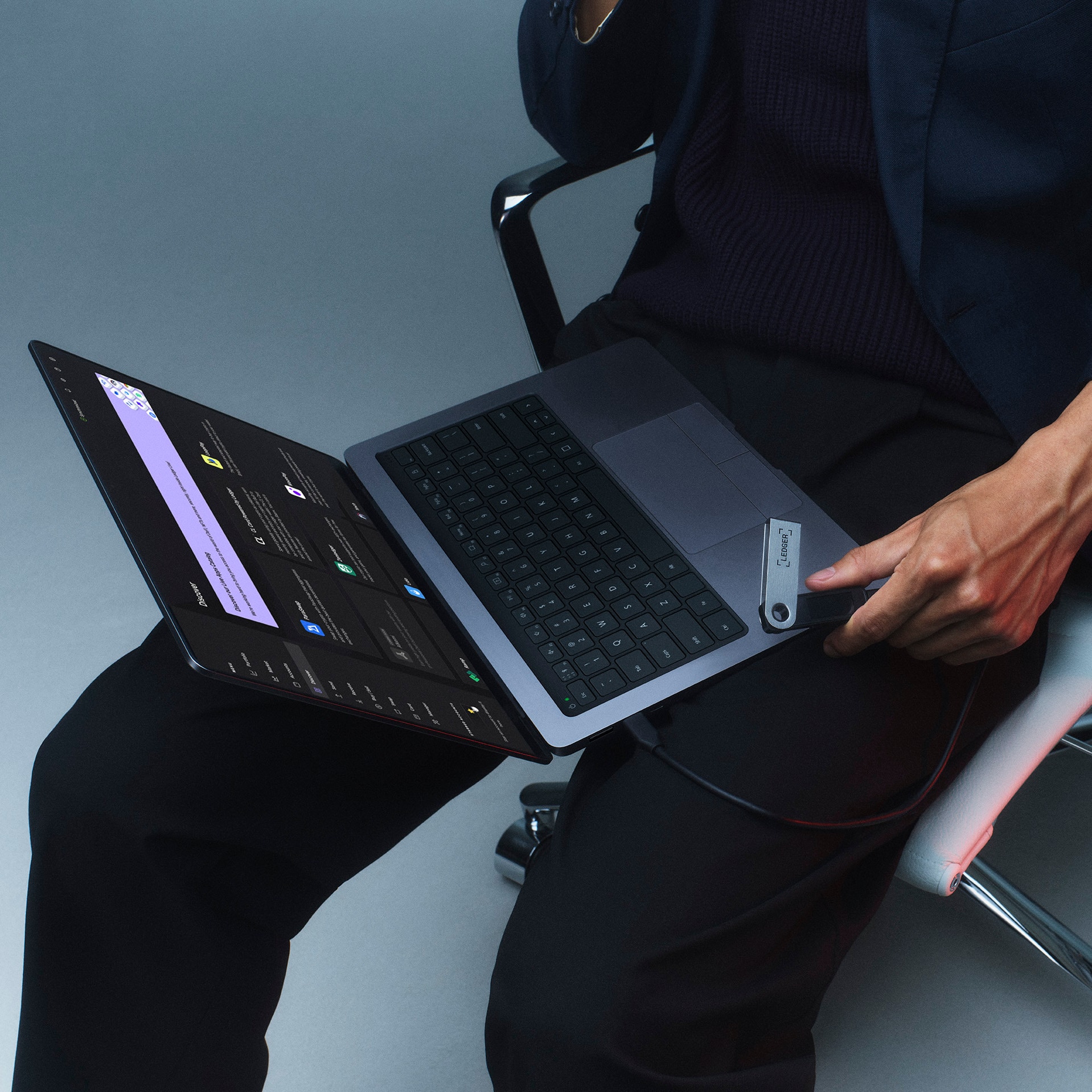 Nano S Plus Krypto hardware pung, Sort