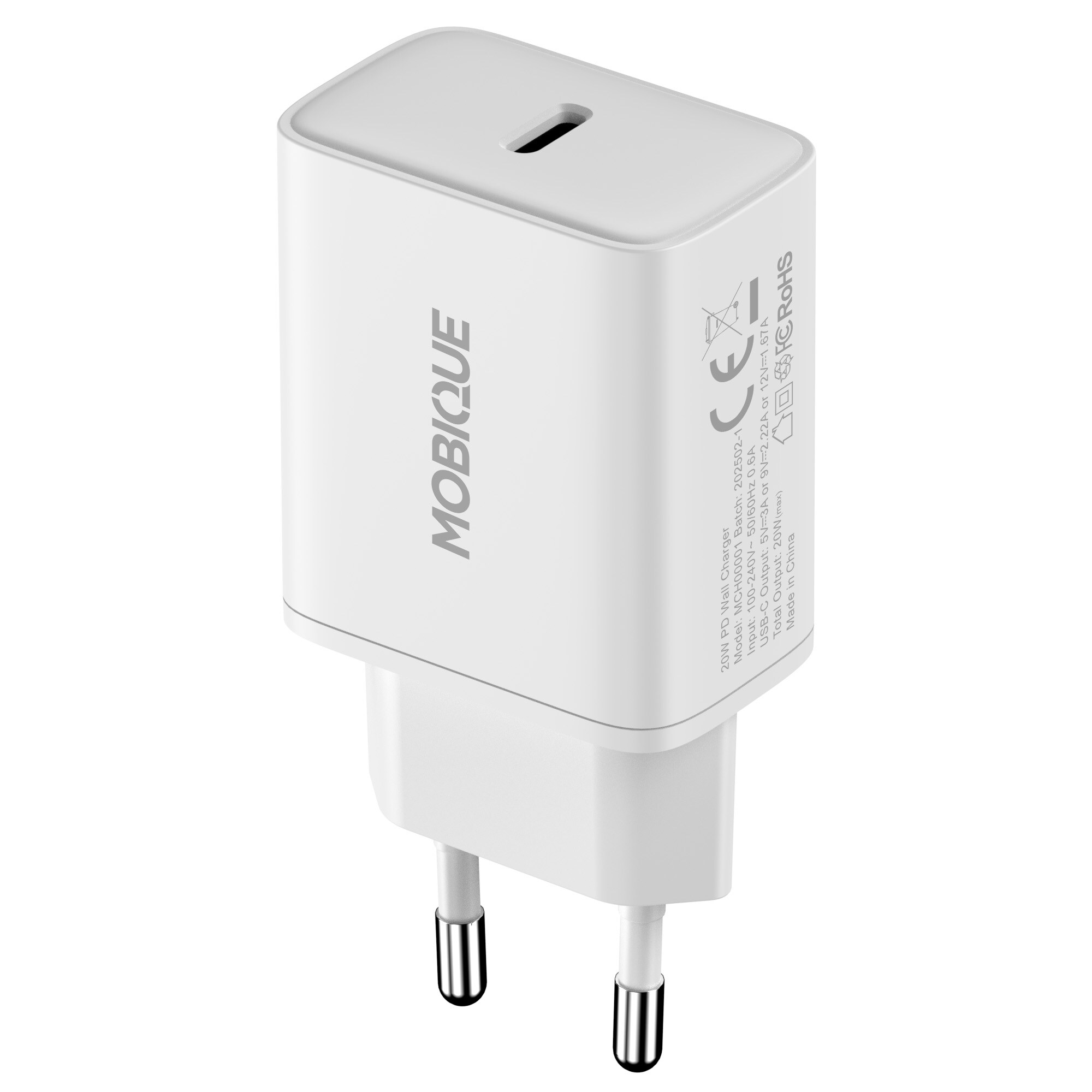 Oplader Apple iPad Air 11 7th Gen (2025) - USB-C 2m kabel & vægoplader, Hvid