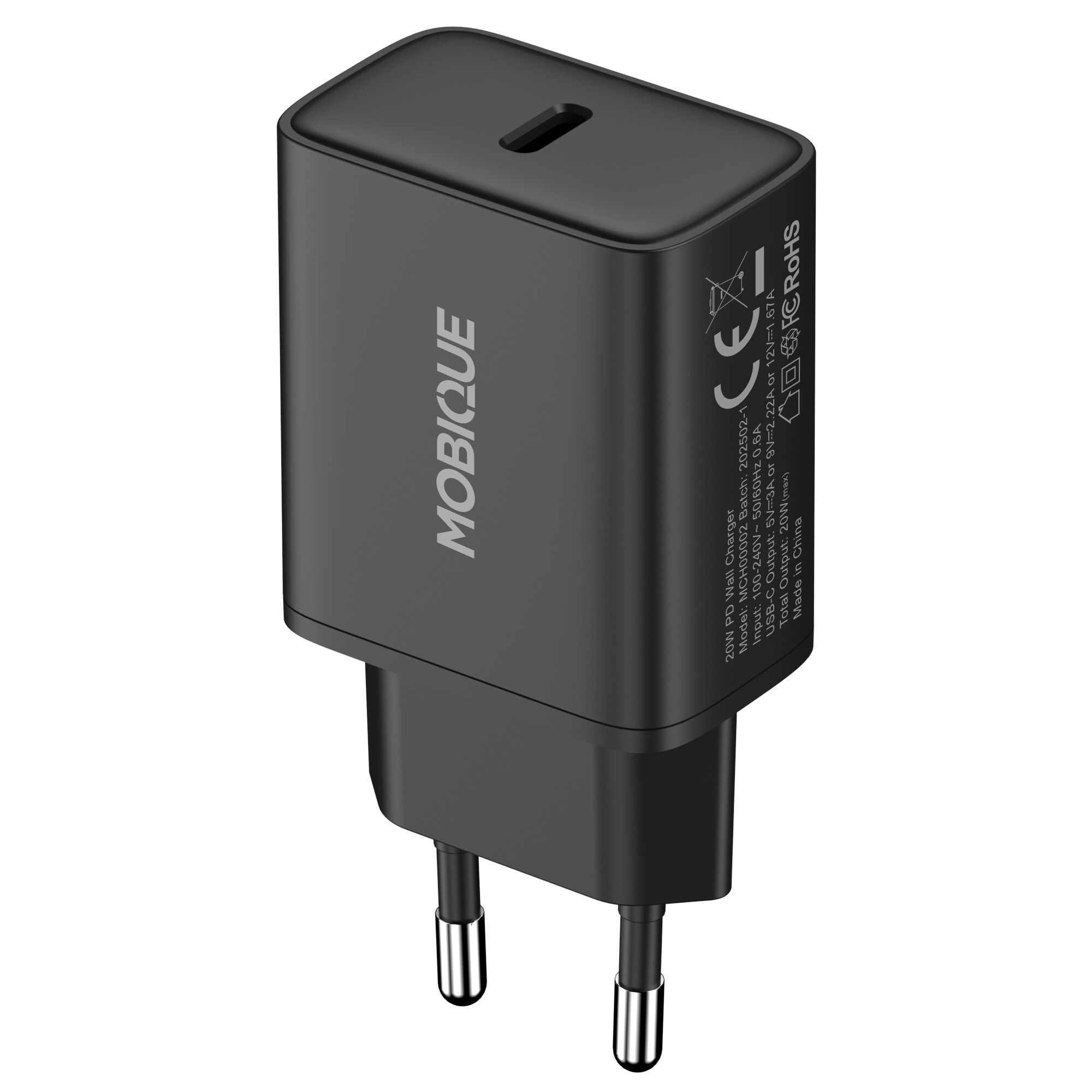 Oplader Samsung Galaxy S25 Edge - USB-C 2m kabel & vægoplader, Sort
