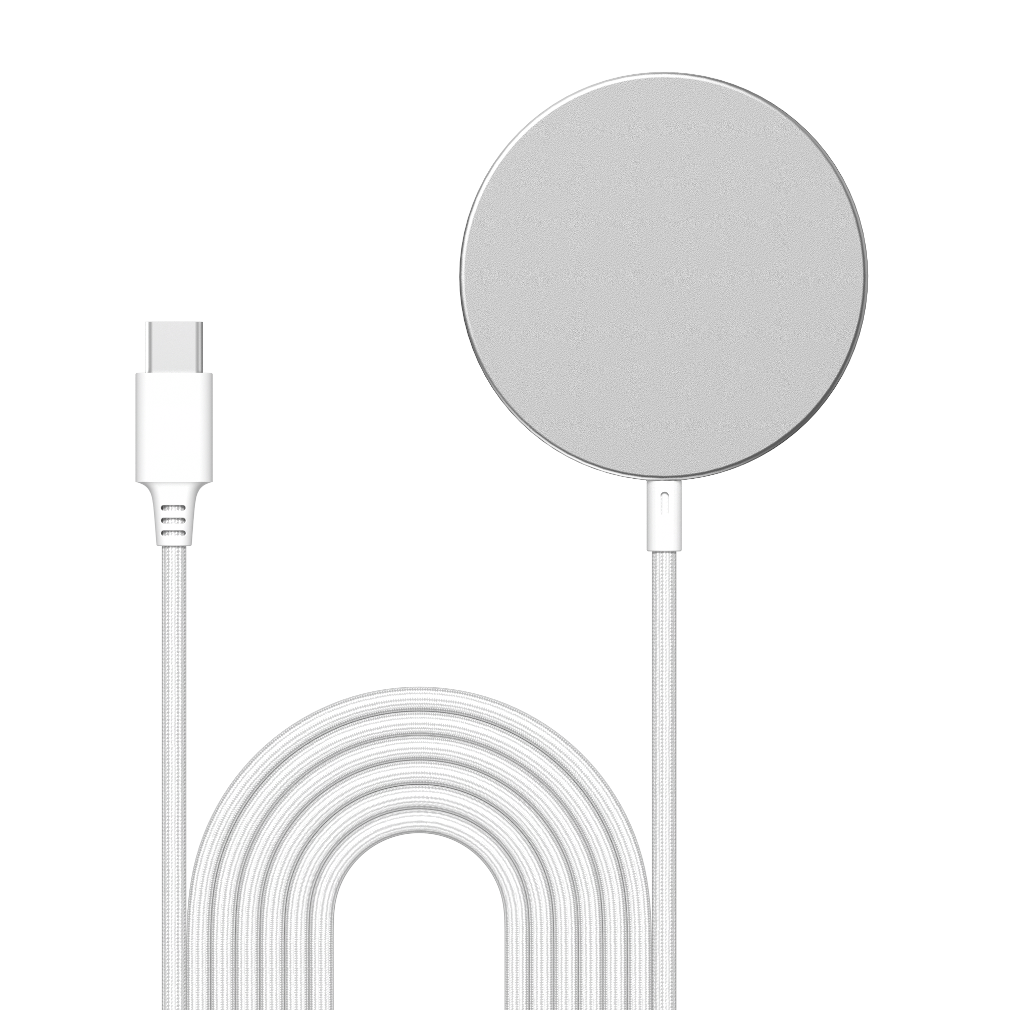 iPhone 17 Pro Max Qi2 magnetisk trådløs oplader 15W, Hvid