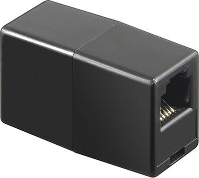 Modularsamlestik til netværkskabel RJ45 8P/8C, Sort