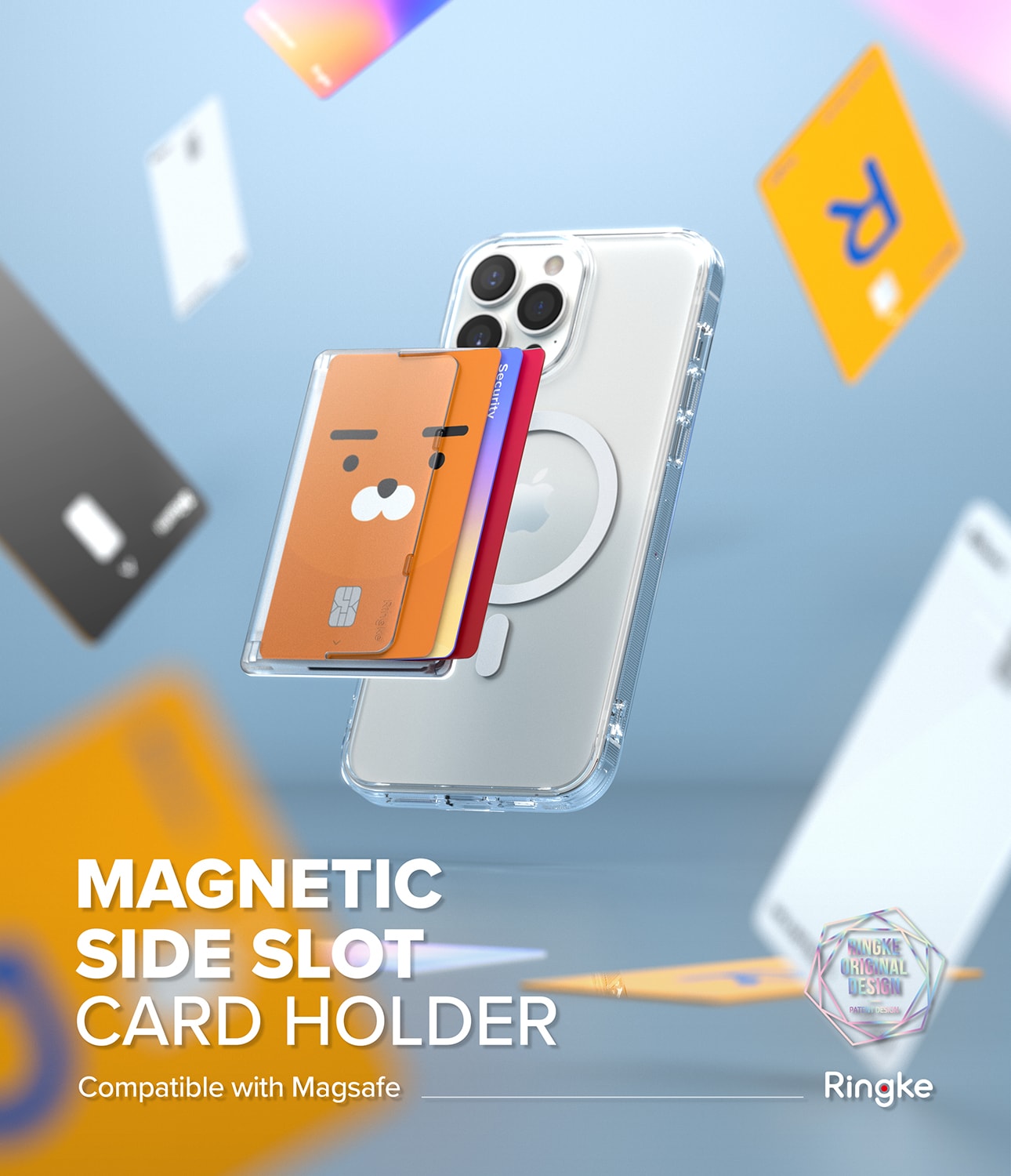 MagSafe Magnetic Card Slot kortholder, Gennemsigtig