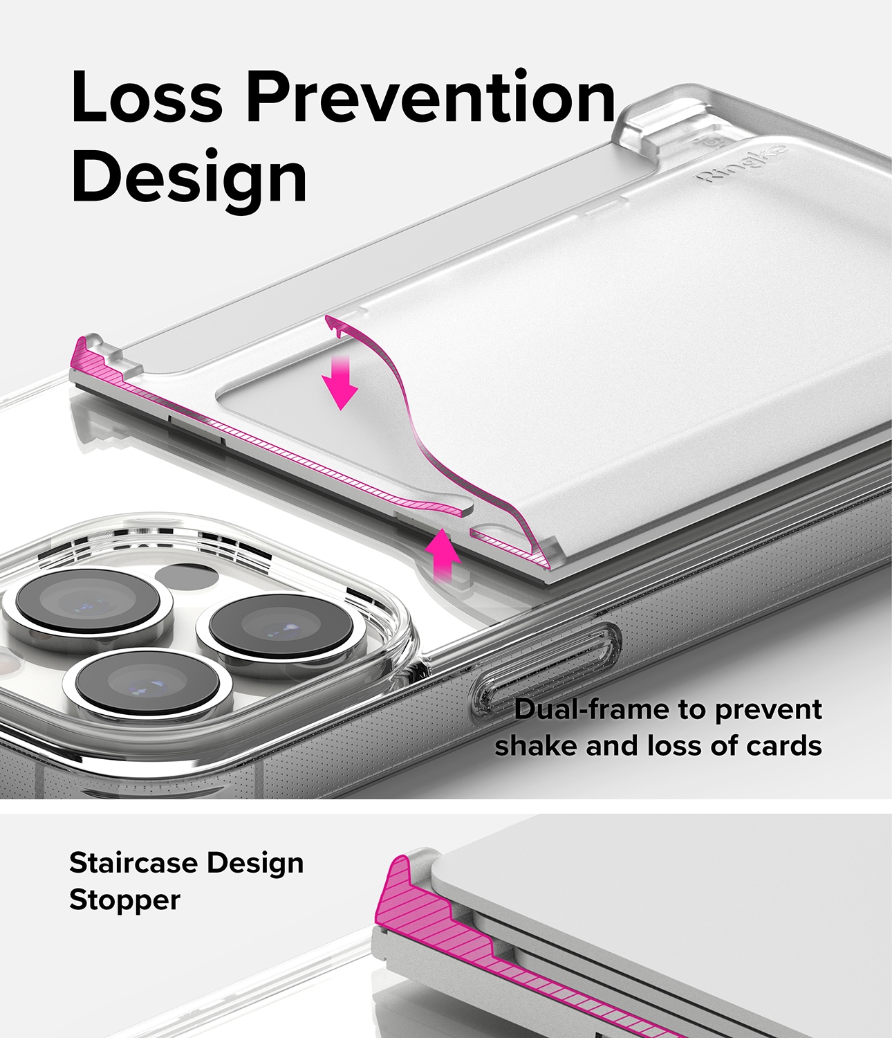MagSafe Magnetic Card Slot kortholder, Gennemsigtig
