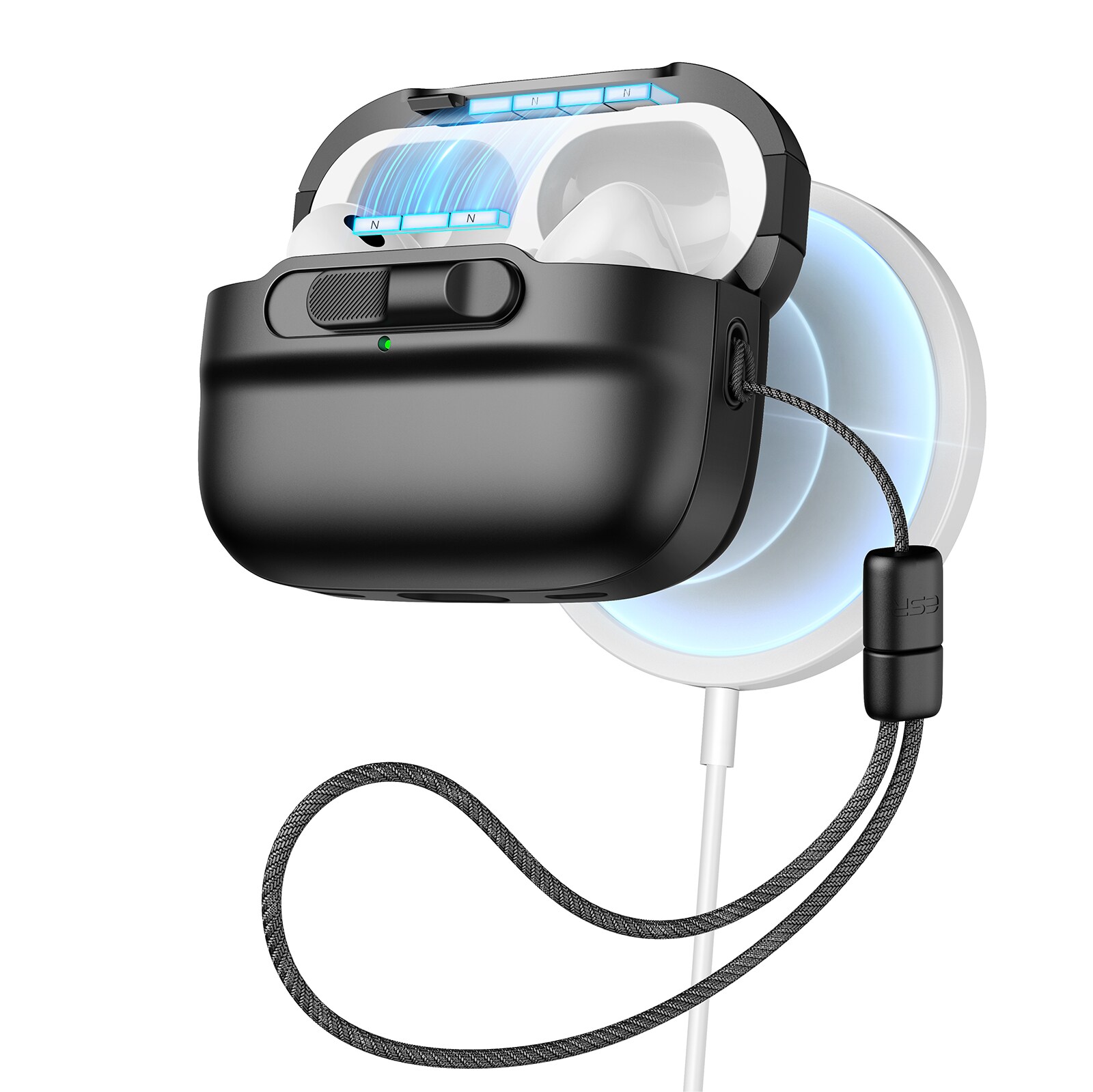 Apple AirPods Pro Skal Pulse Lock MagSafe, svart