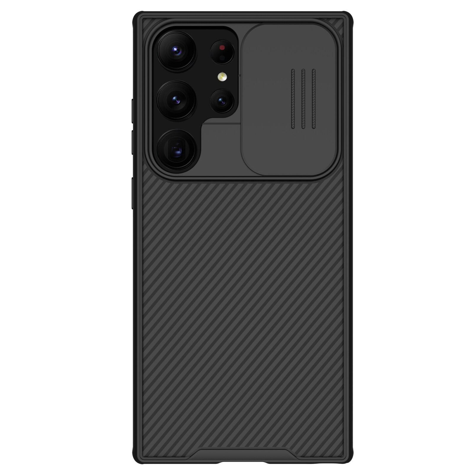 Samsung Galaxy S23 Ultra Cover med kamerabeskyttelse - CamShield, Sort