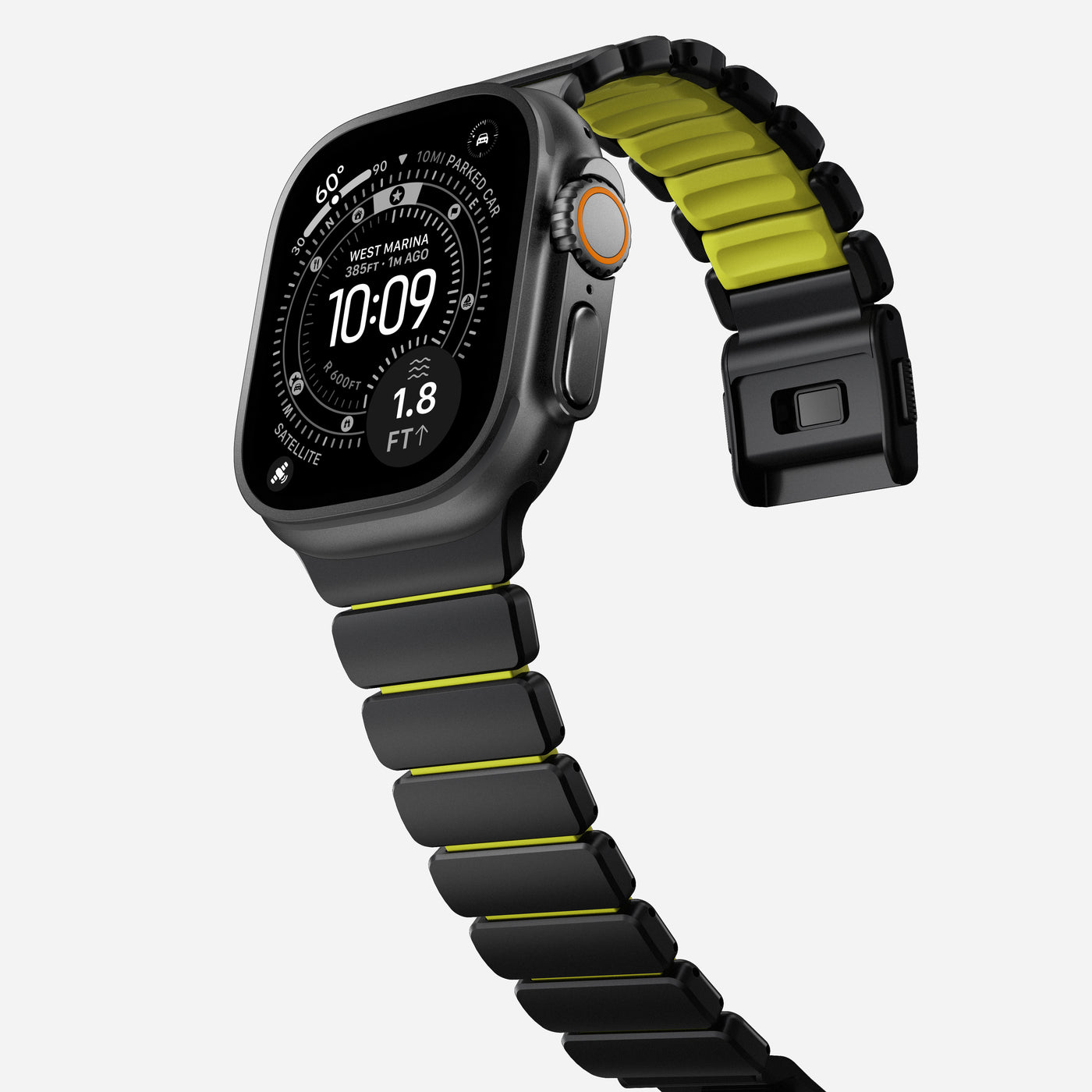 Apple Watch Ultra 49mm 3rd Gen Armbånd Stratos, Black Titanium - Volt