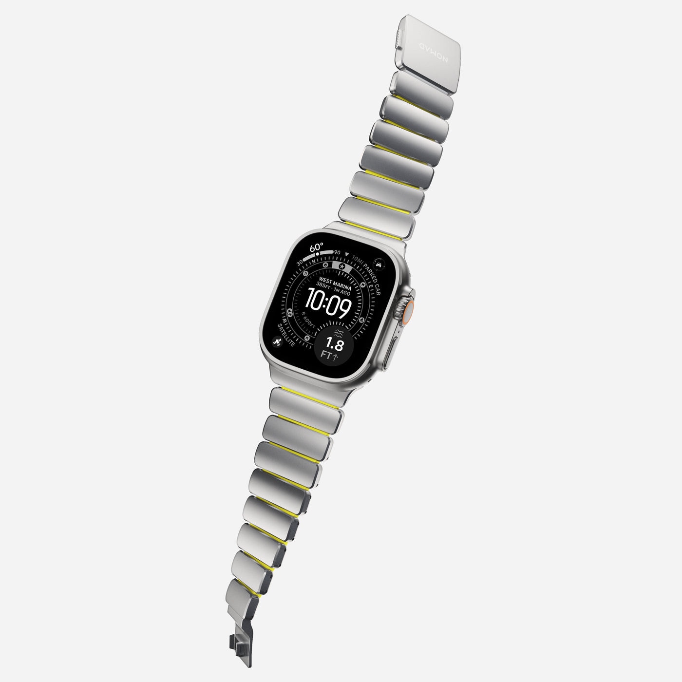 Apple Watch Ultra 49mm 3rd Gen Armbånd Stratos, Natural Titanium - Volt