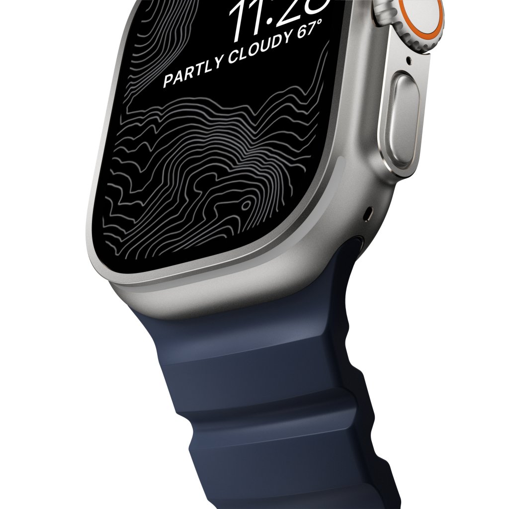 Apple Watch Series 4-6 44mm Armbånd Rocky Point (Natural Hardware) Atlantic