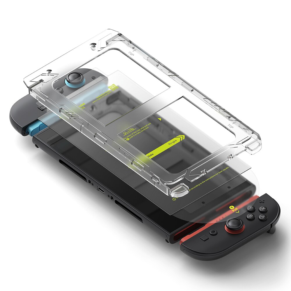 Nintendo Switch 2 Skærmbeskytter i glas med monteringsramme (2-pak)